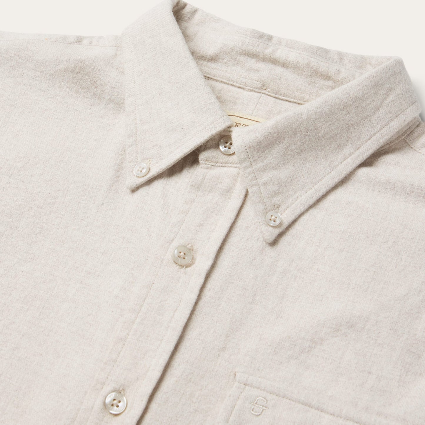 Heathered Flannel ButtonDown Shirt Men