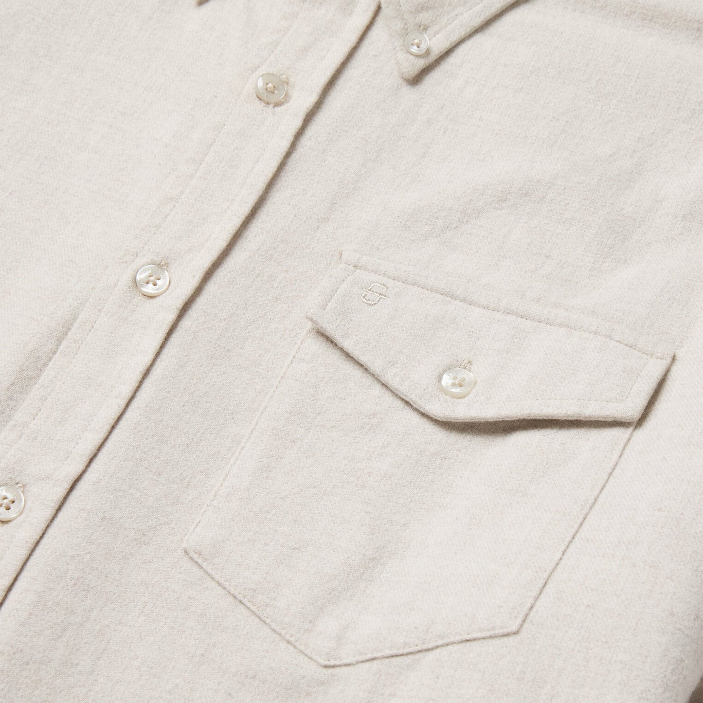 Heathered Flannel ButtonDown Shirt Men