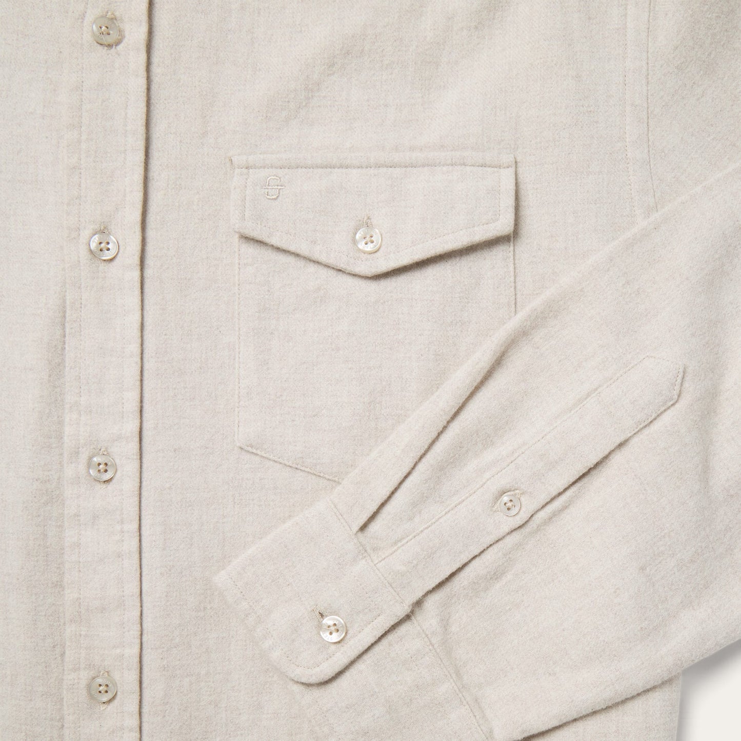 Heathered Flannel ButtonDown Shirt Men