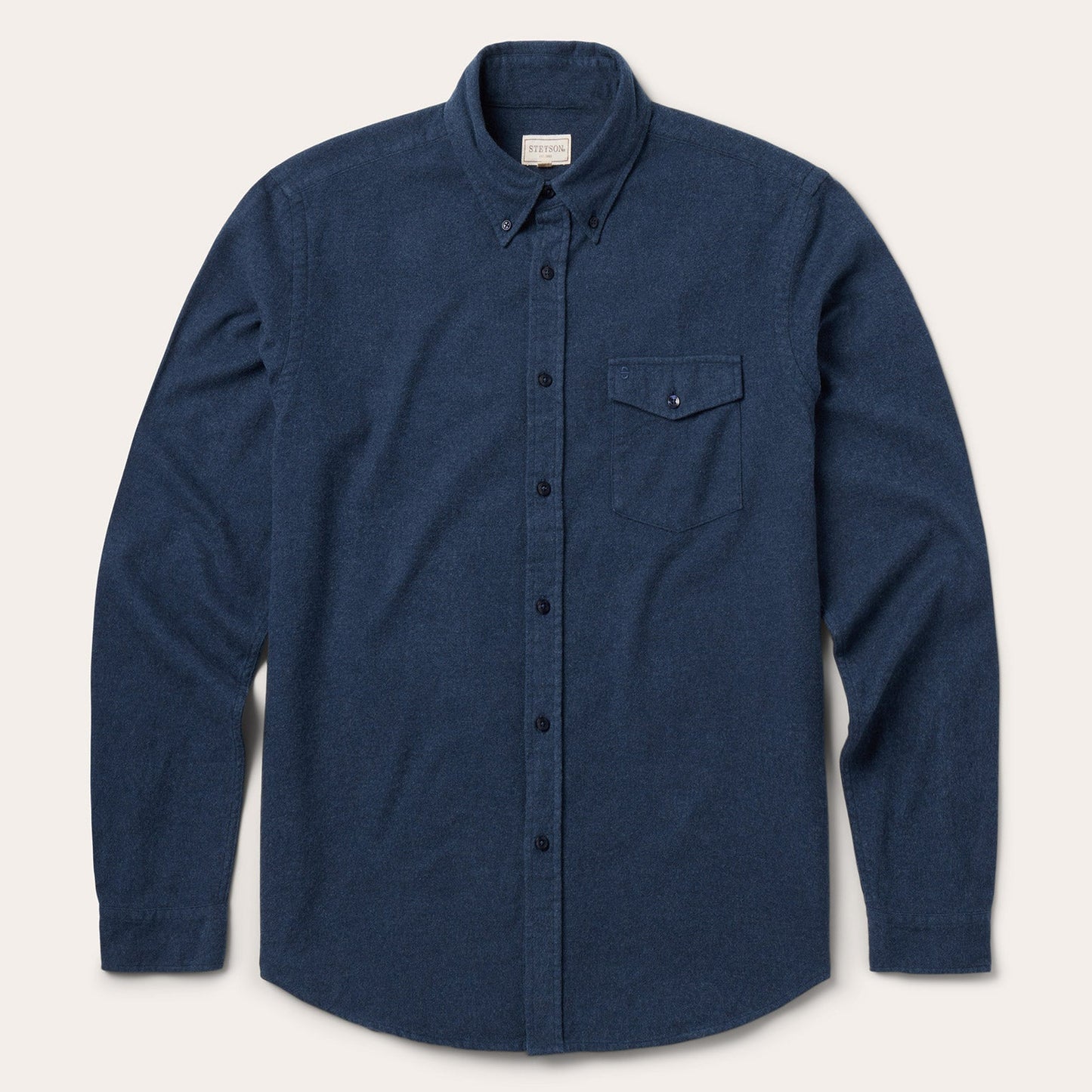 Heathered Flannel ButtonDown Shirt Men
