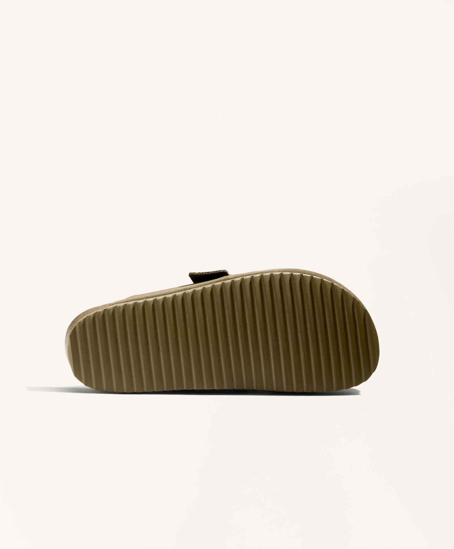 Buckled split-leather mules