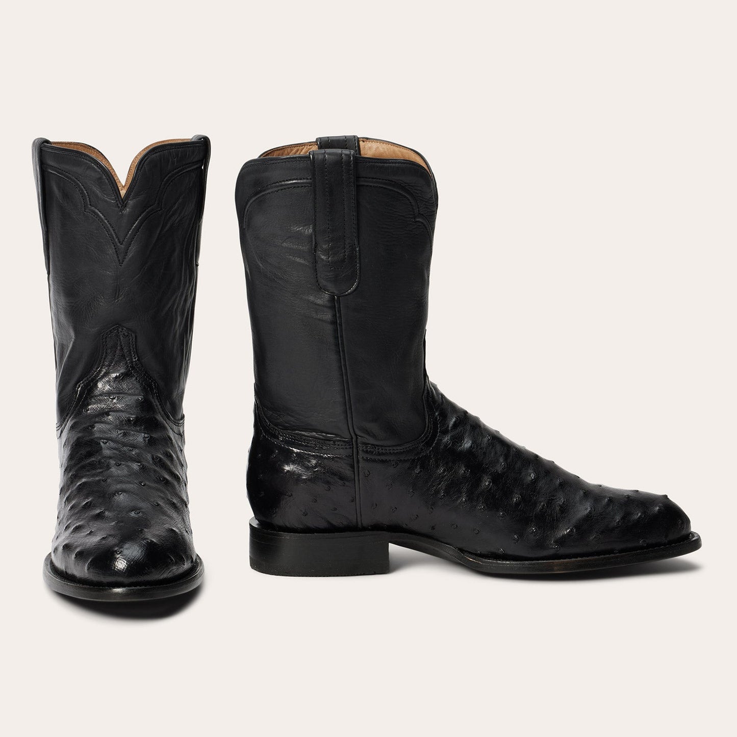 Austin Ostrich Roper Boots Men