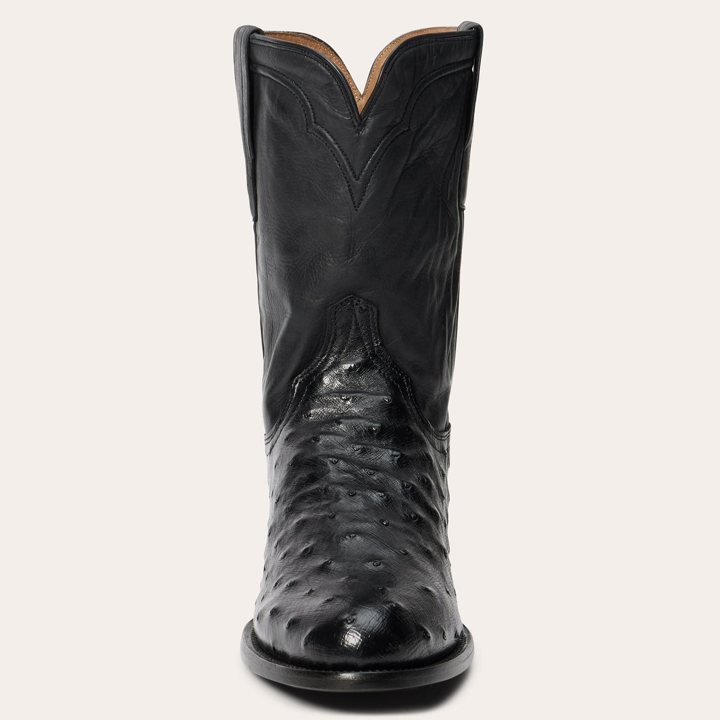 Austin Ostrich Roper Boots Men