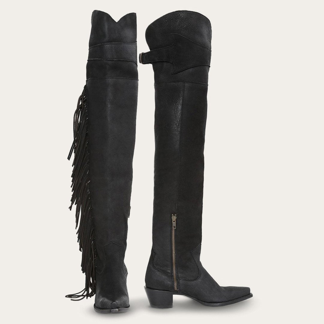 Glam OverTheKnee Fringe Boot Women