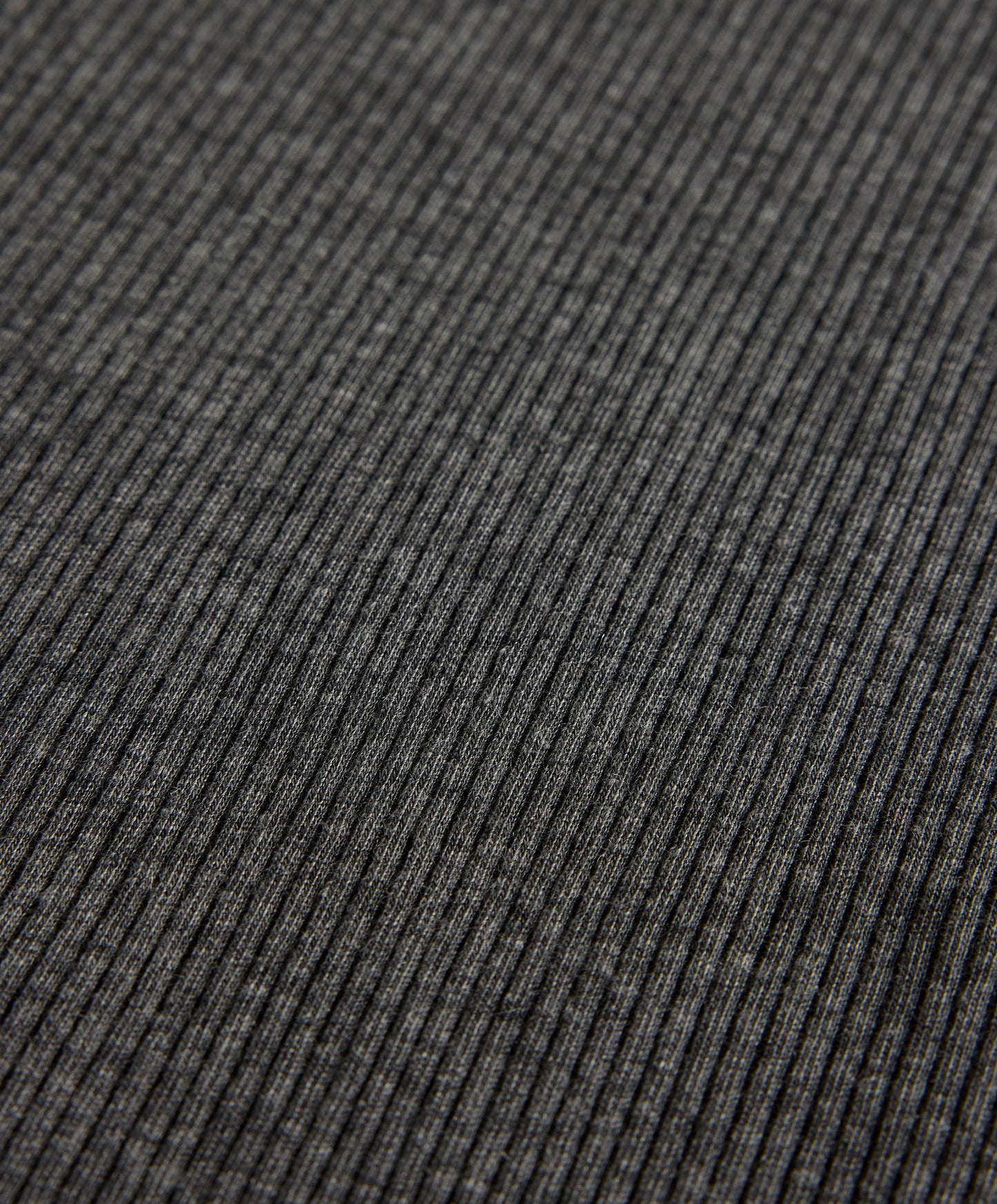 High neck rib T-shirt with lyocell