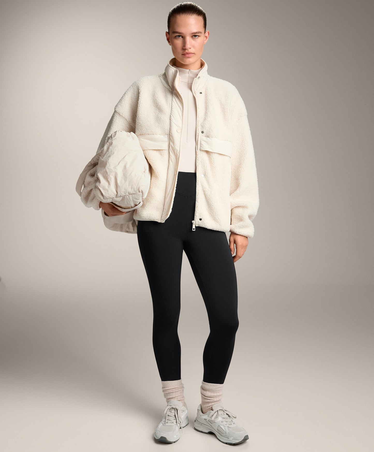 Half-zip base layer body