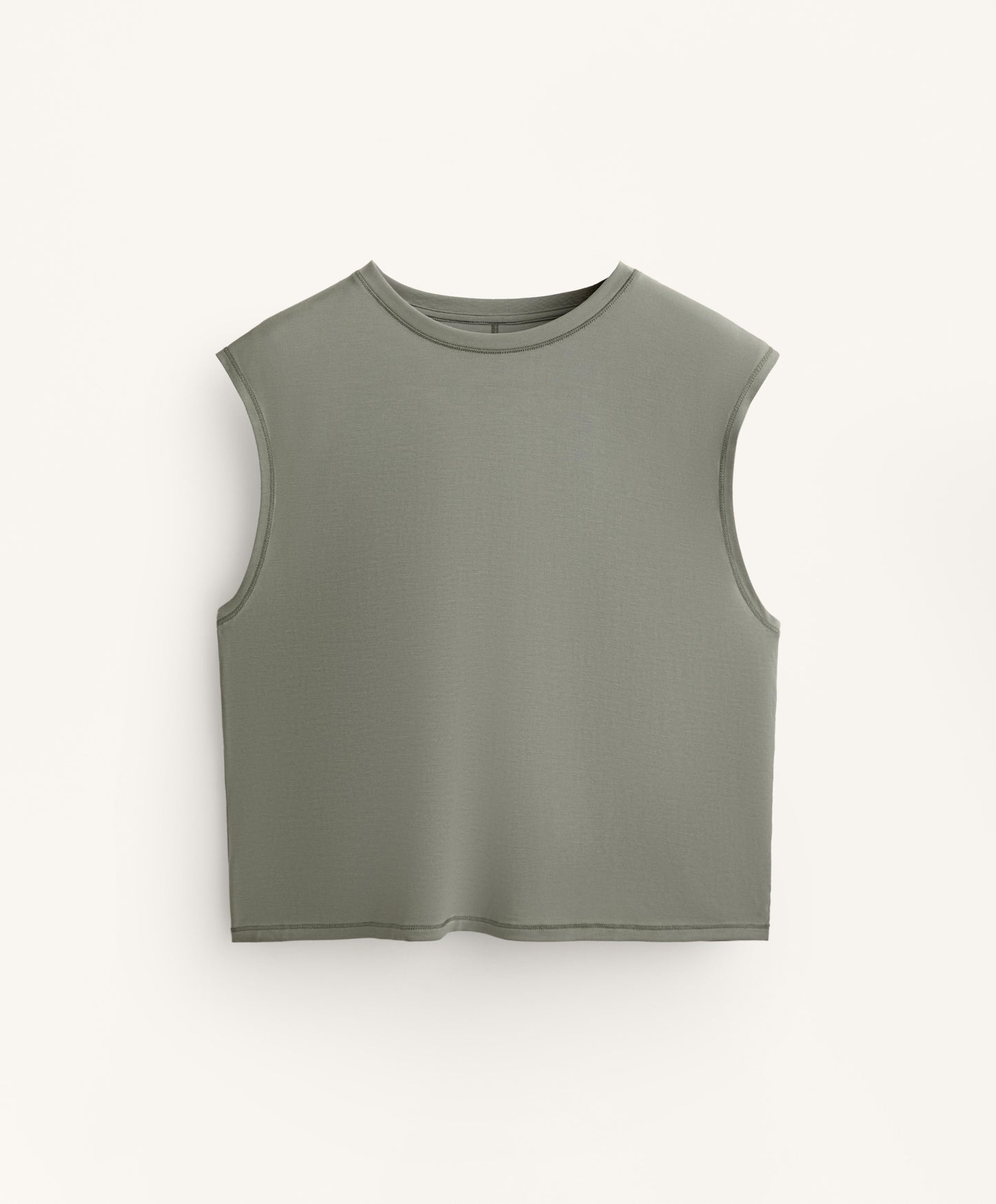 Modal blend sleeveless T-shirt