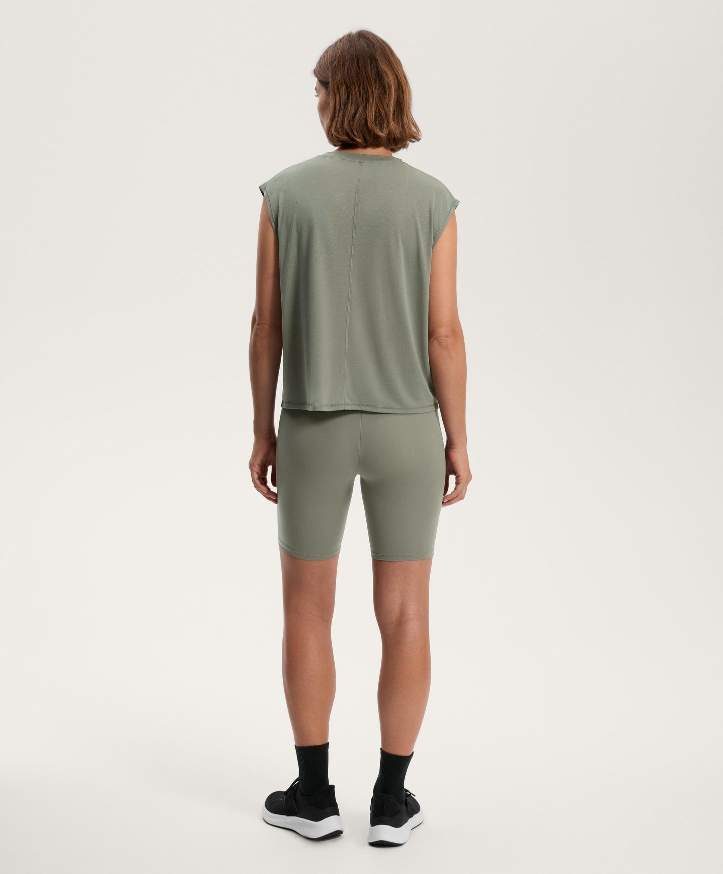 Modal blend sleeveless T-shirt