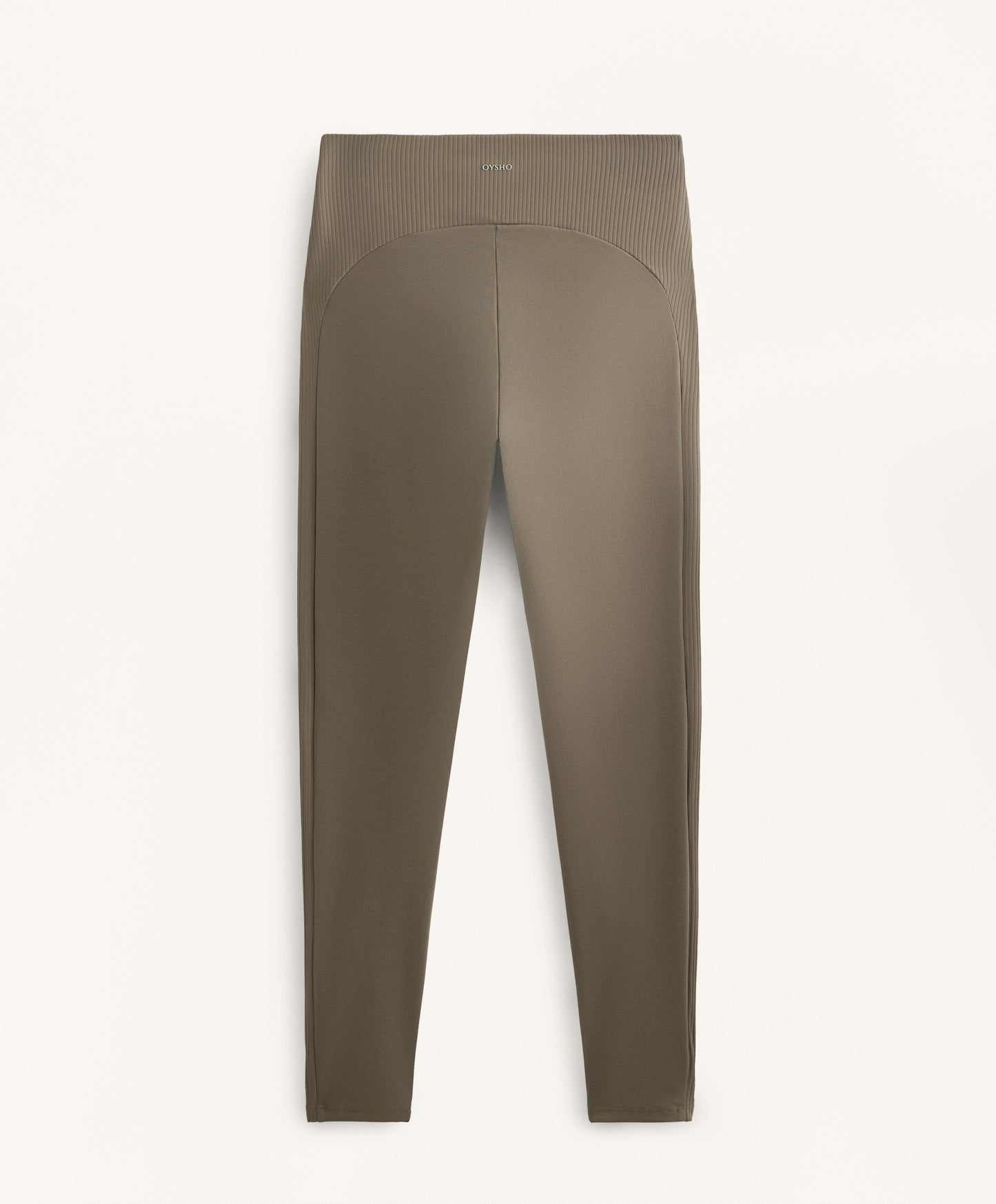 Comfortlux high-rise ankle-length rib leggings