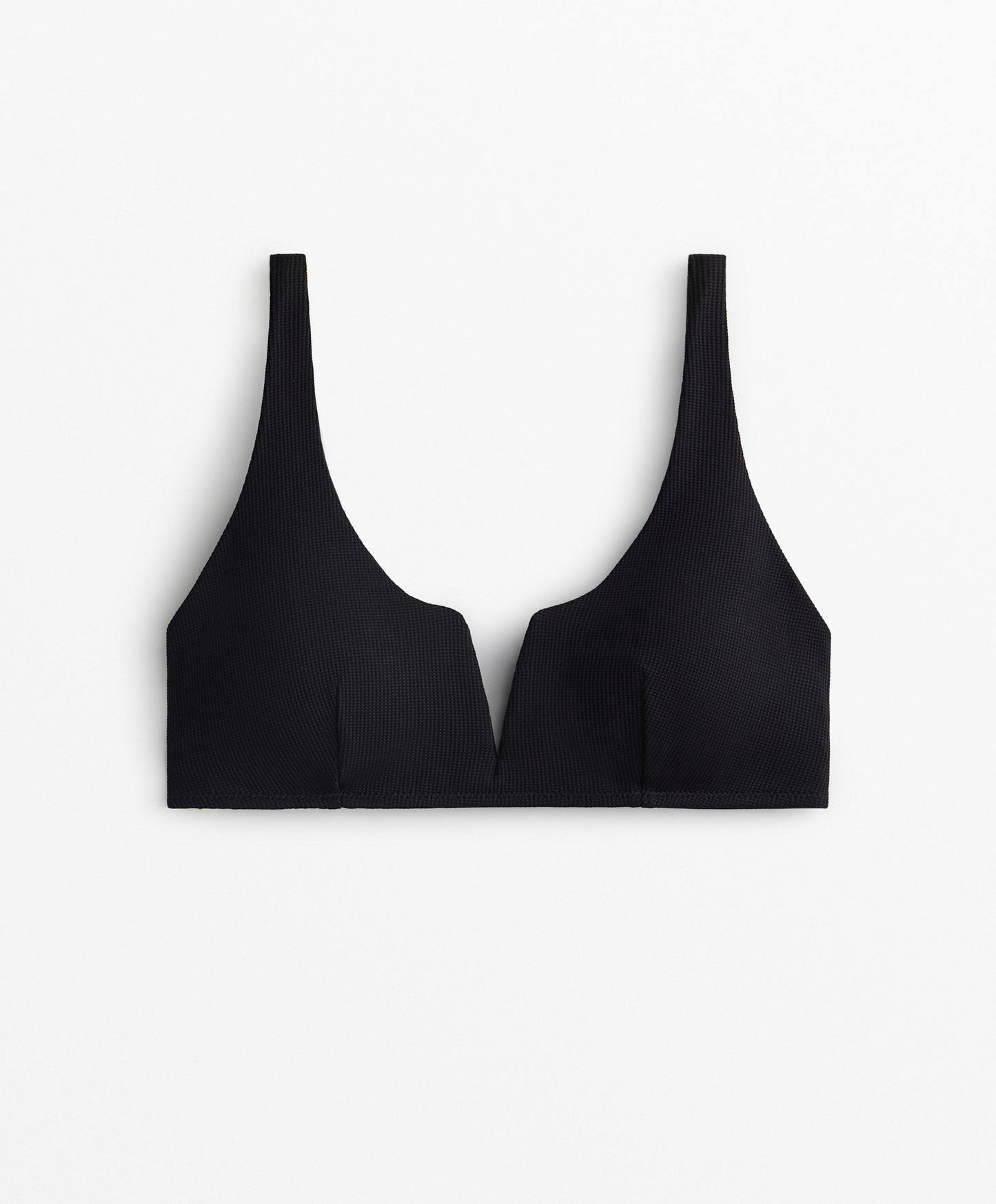 Piqu¨¦ halterneck bikini top