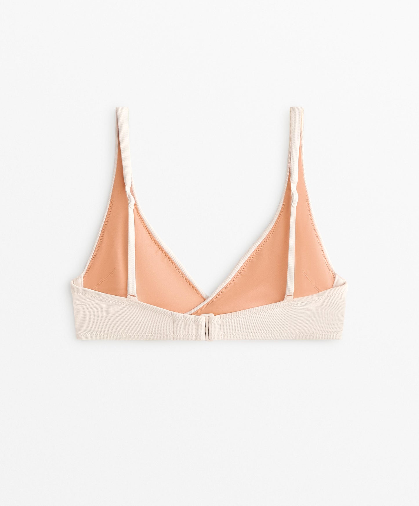Piqu¨¦ crossover halterneck bikini top