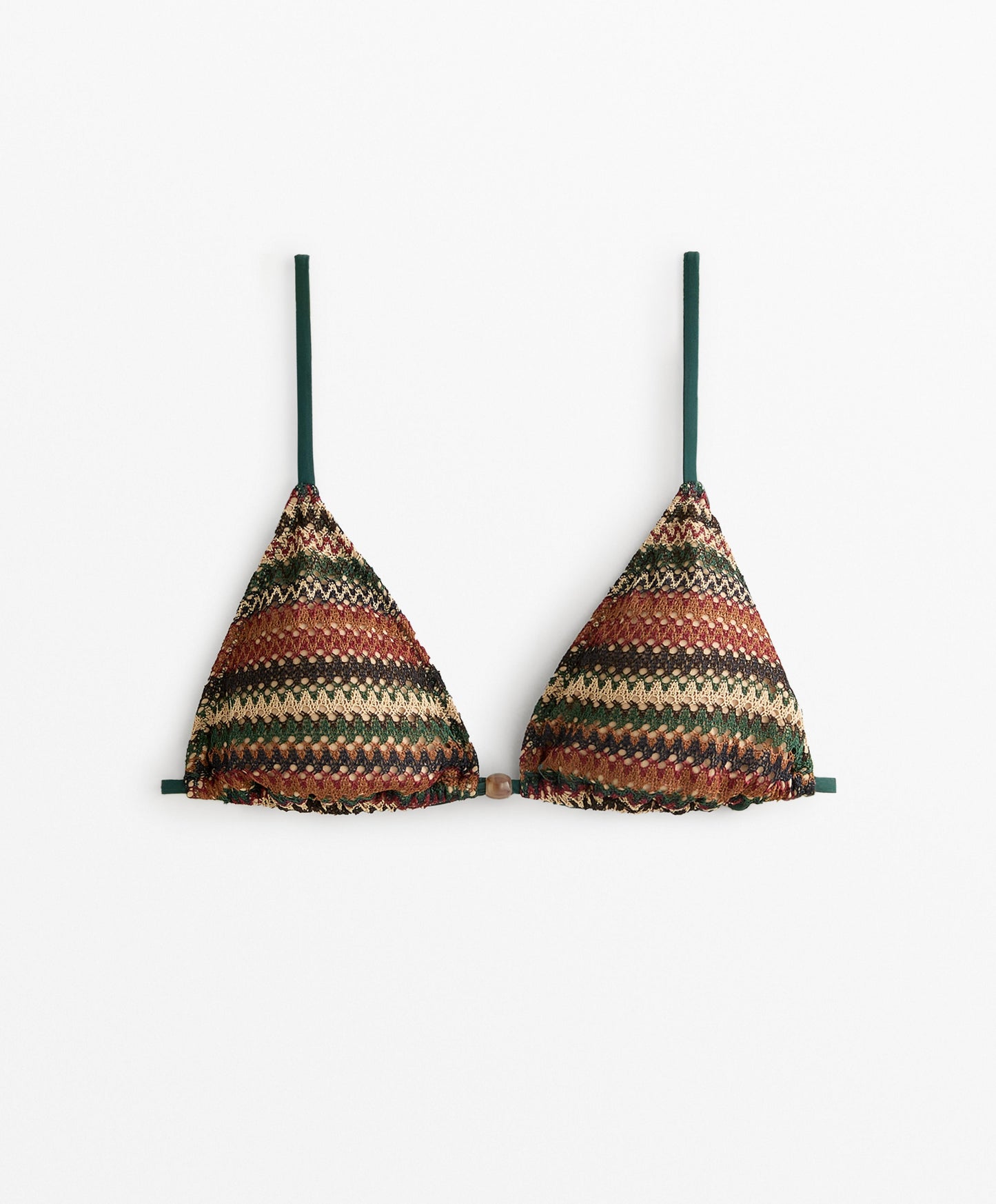 Triangle crochet bikini top