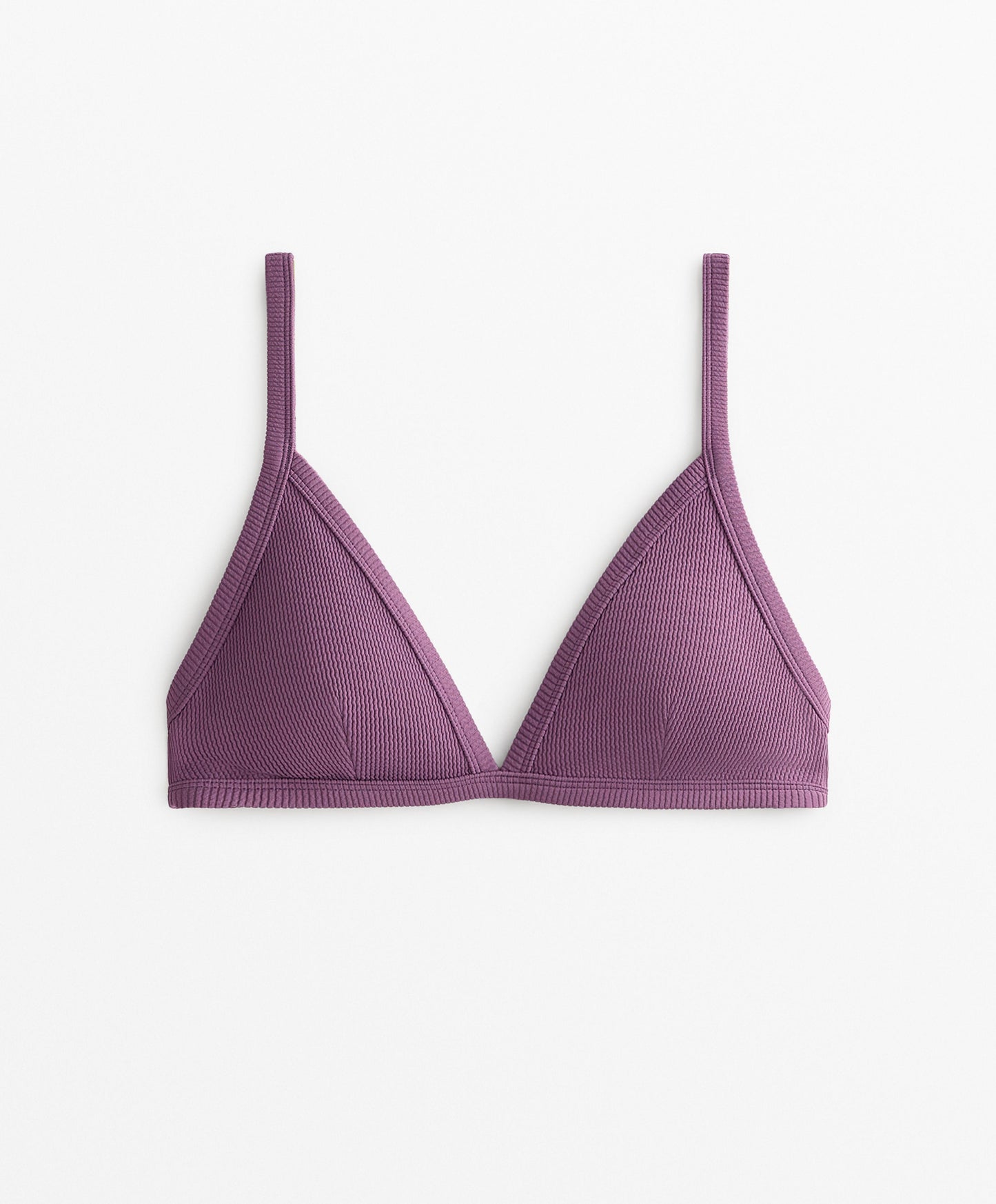 Triangle rib bikini top