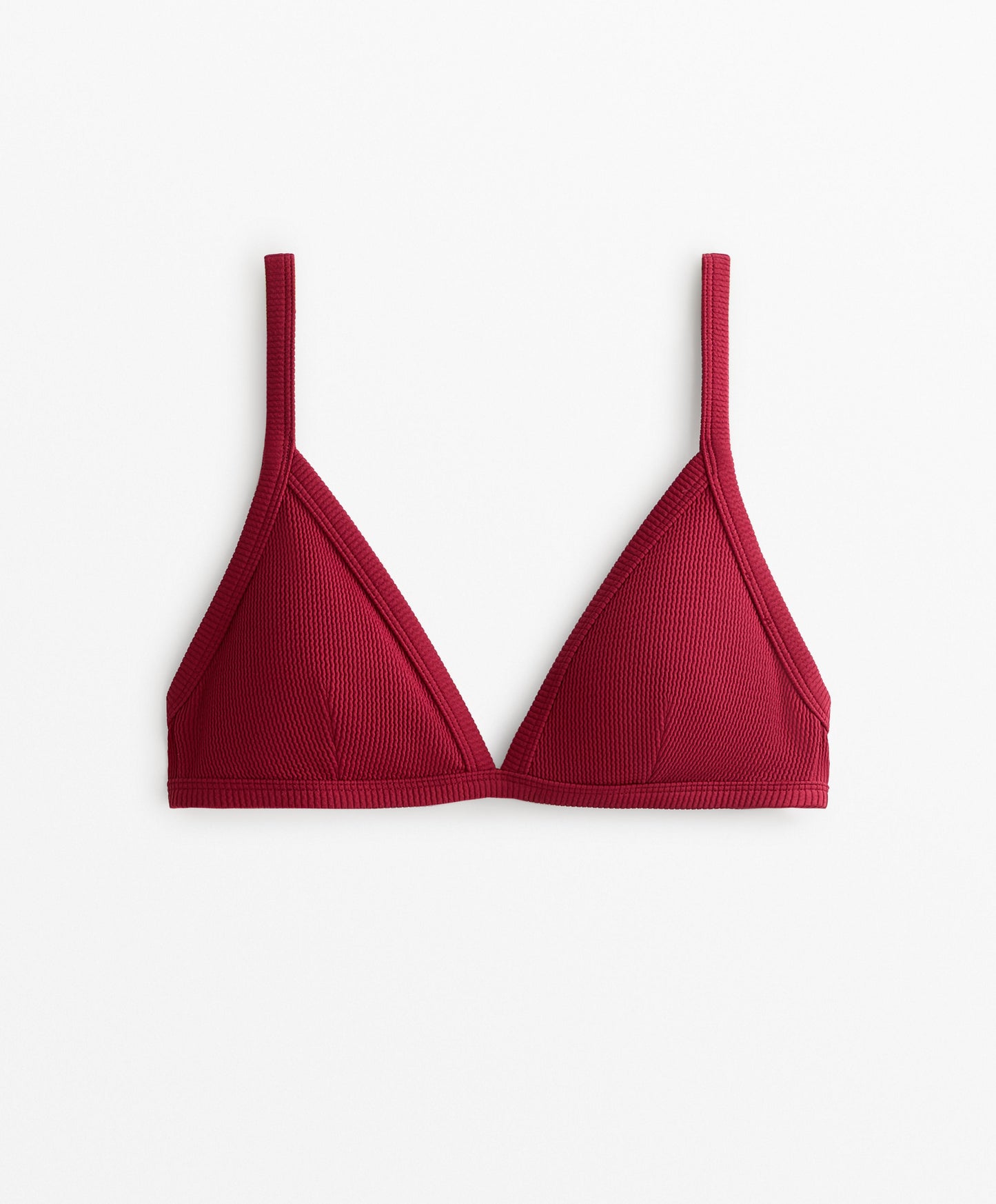 Triangle rib bikini top