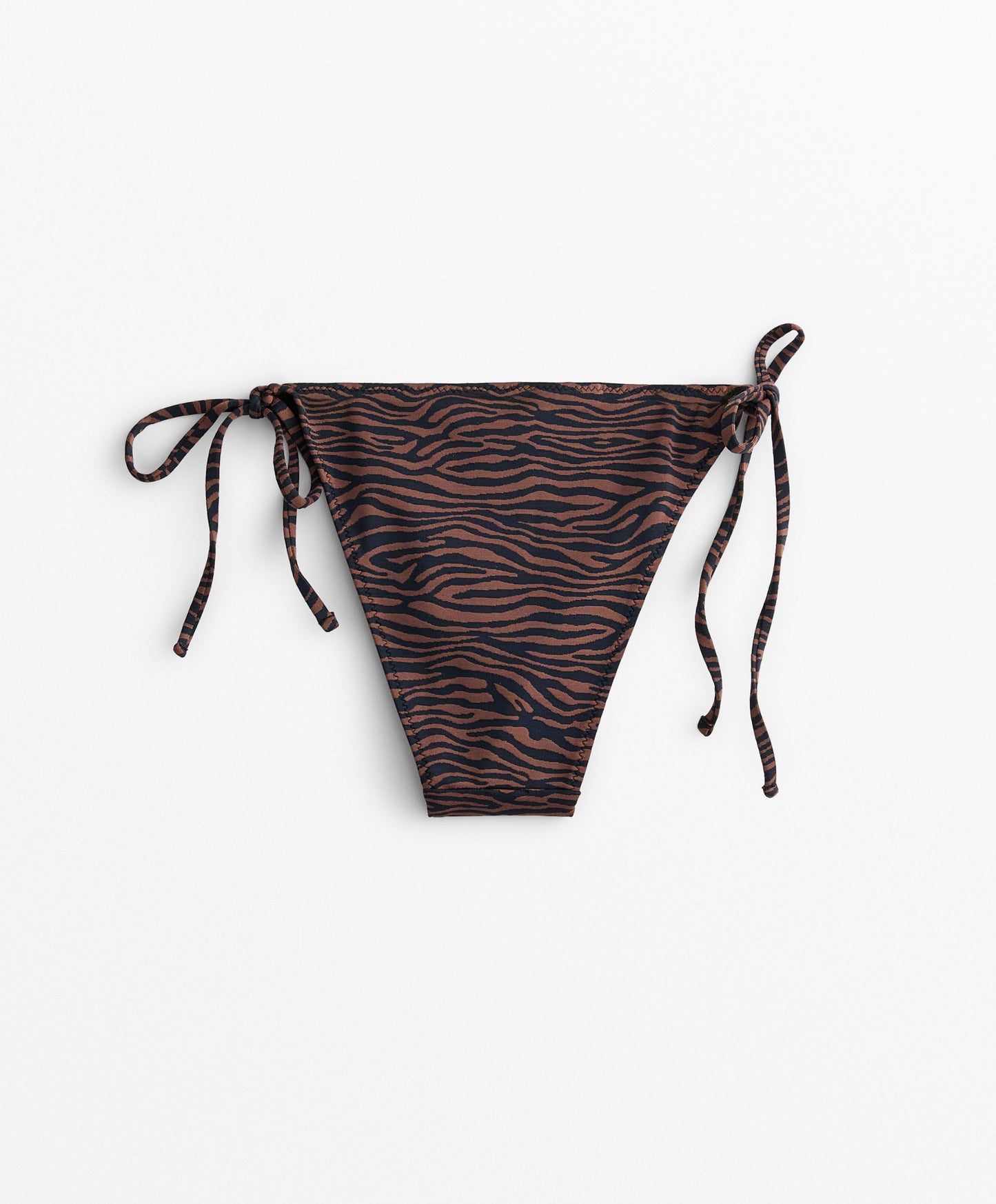 Medium-coverage jacquard tie bikini briefs