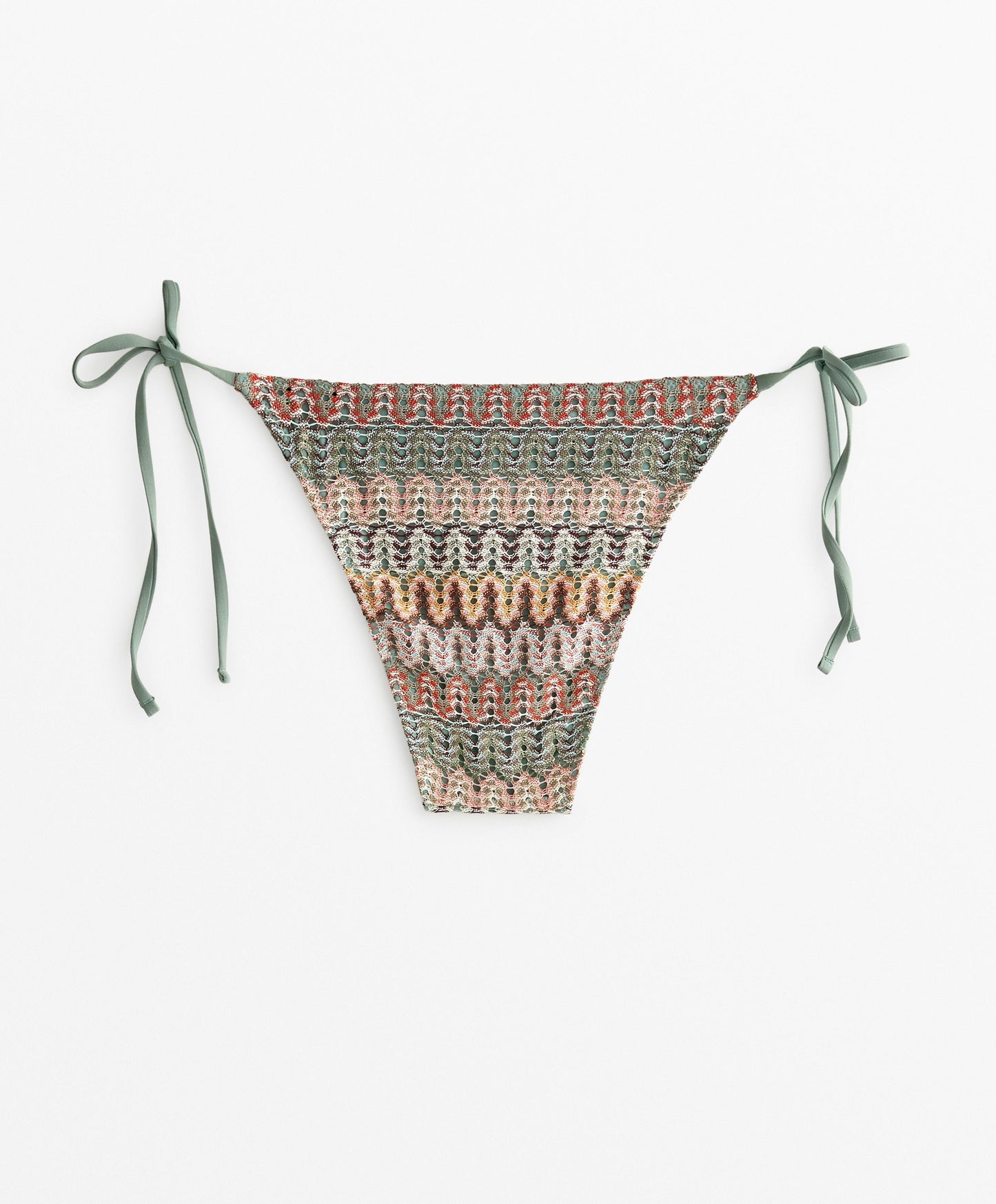 Medium-coverage crochet tie bikini briefs