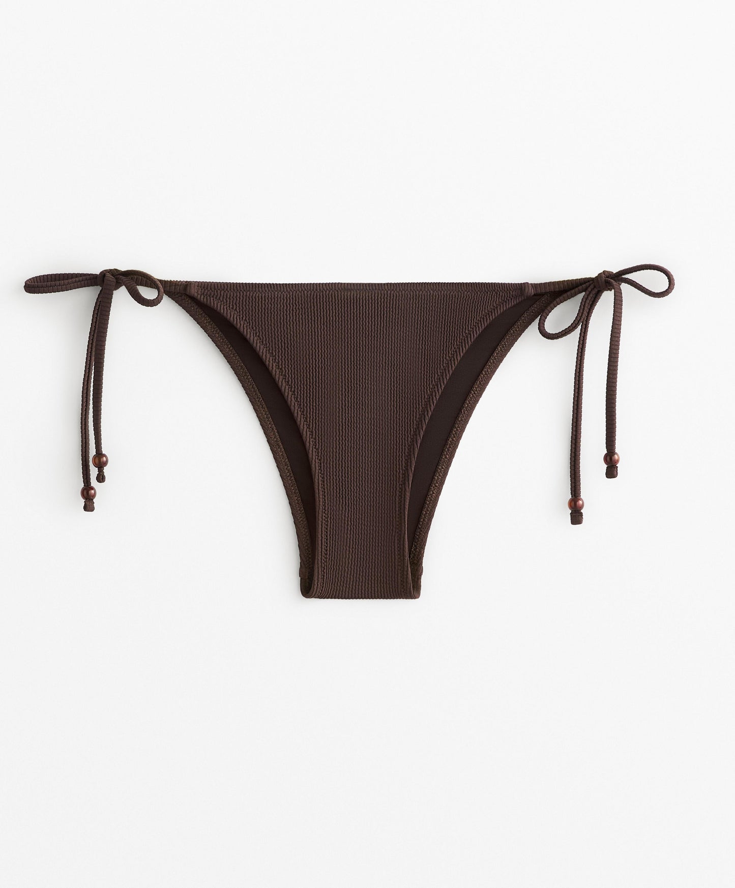 Medium-coverage tie rib bikini briefs