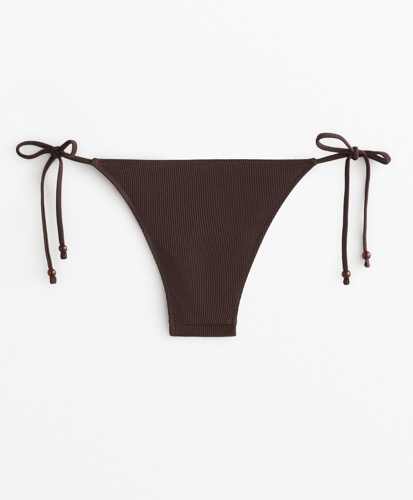 Medium-coverage tie rib bikini briefs