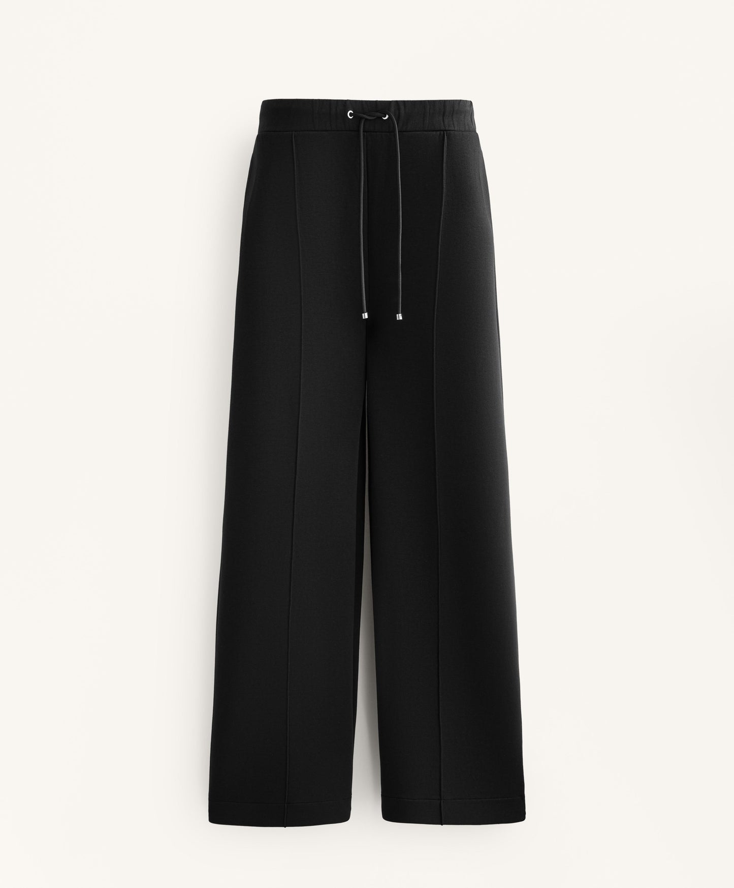 Relaxed cotton-blend seam trousers