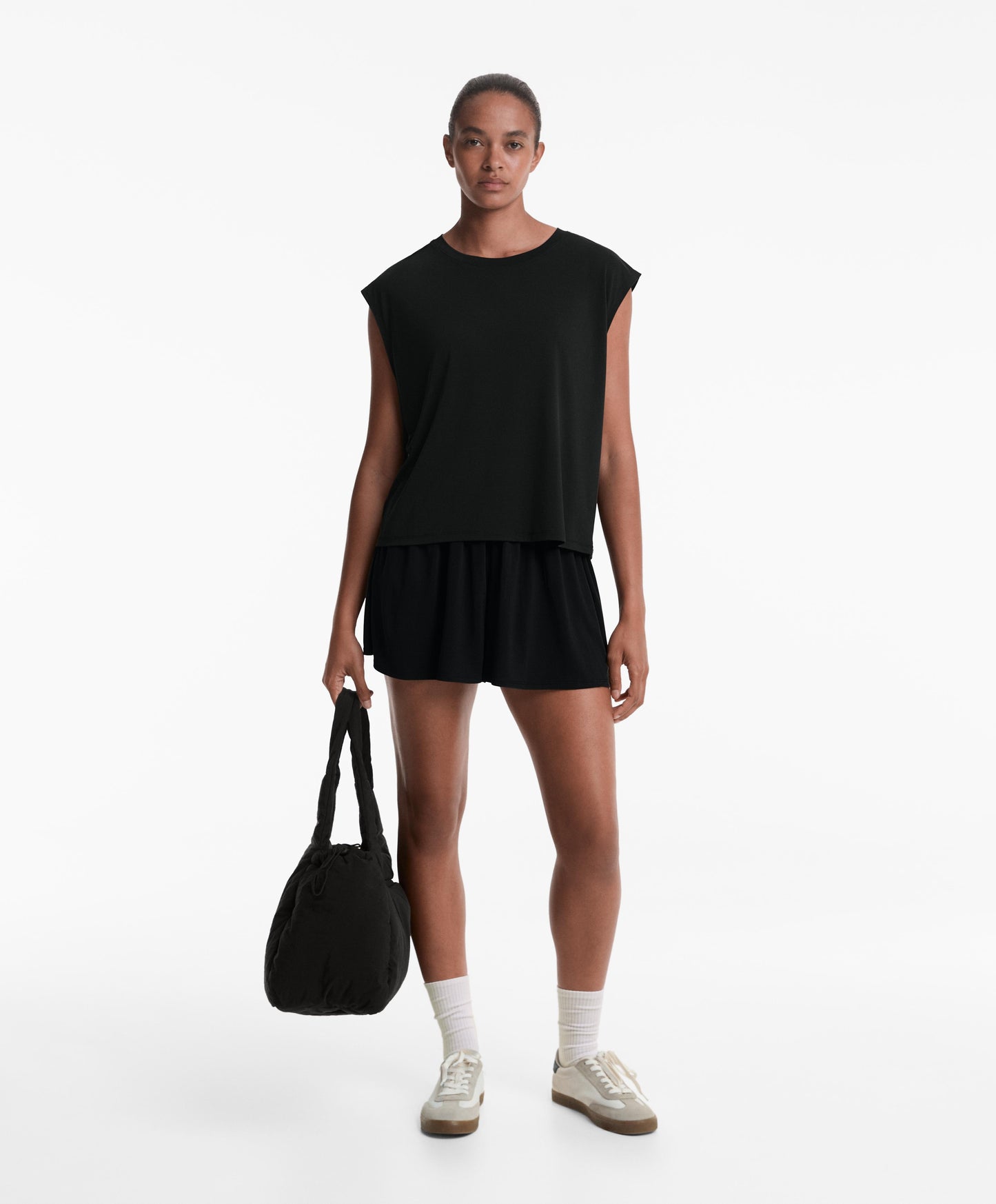 Floaty wide-leg shorts with modal