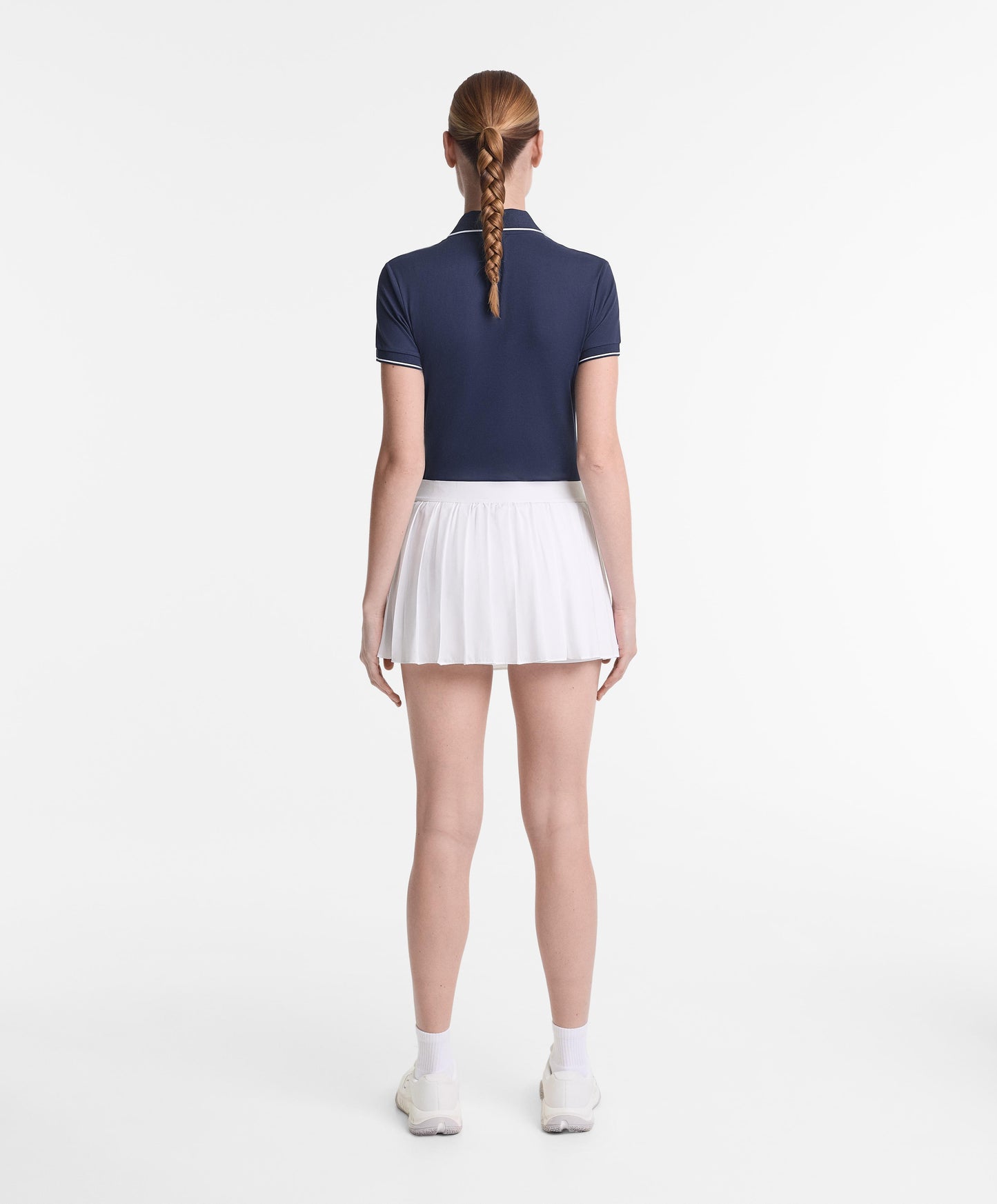 Pleated compressive skirt