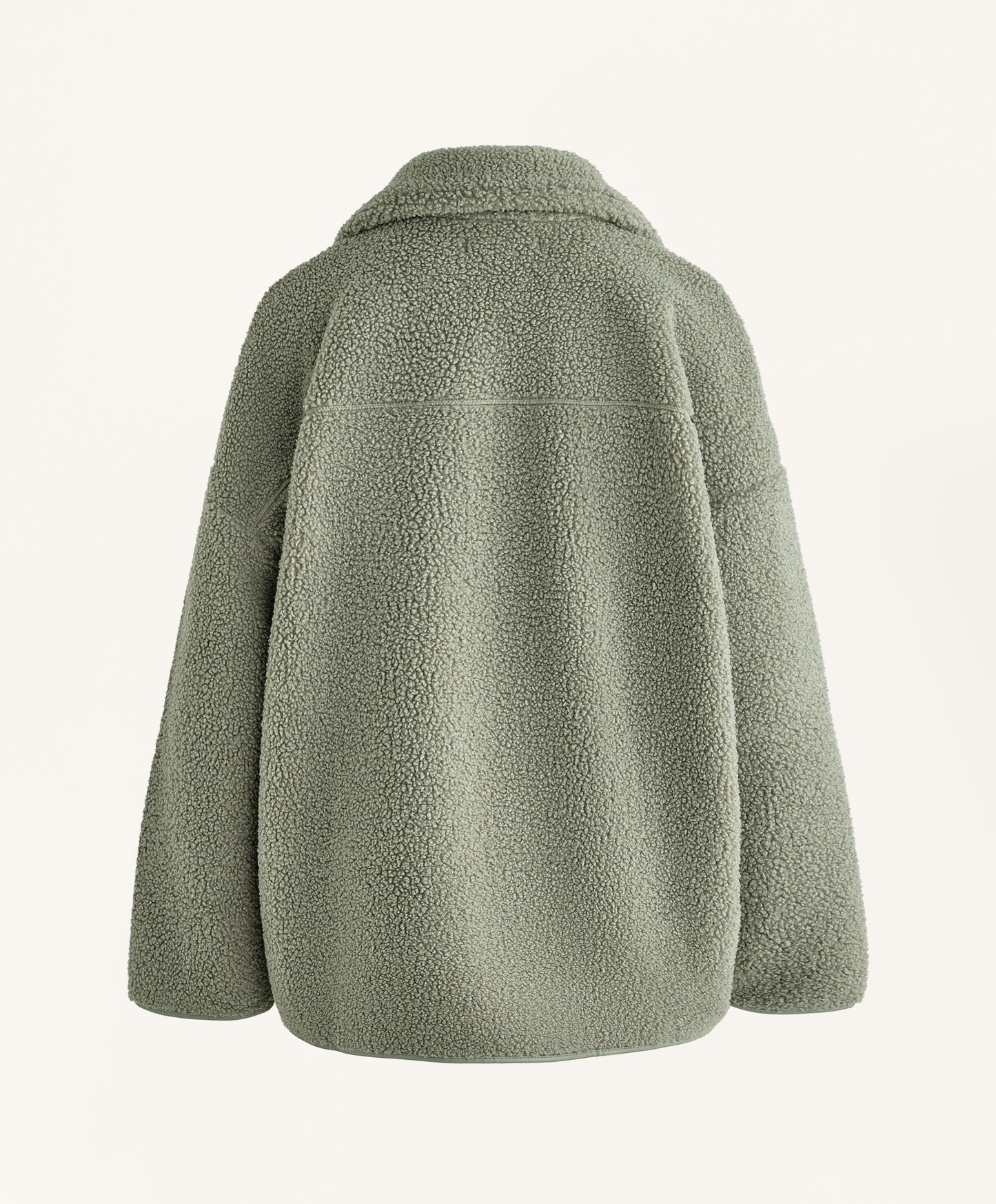 Faux-shearling oversize jacket
