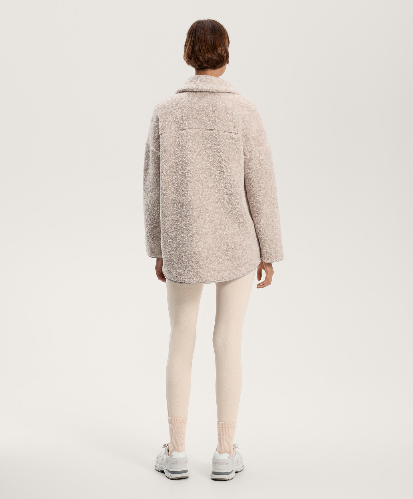 Faux-shearling oversize jacket