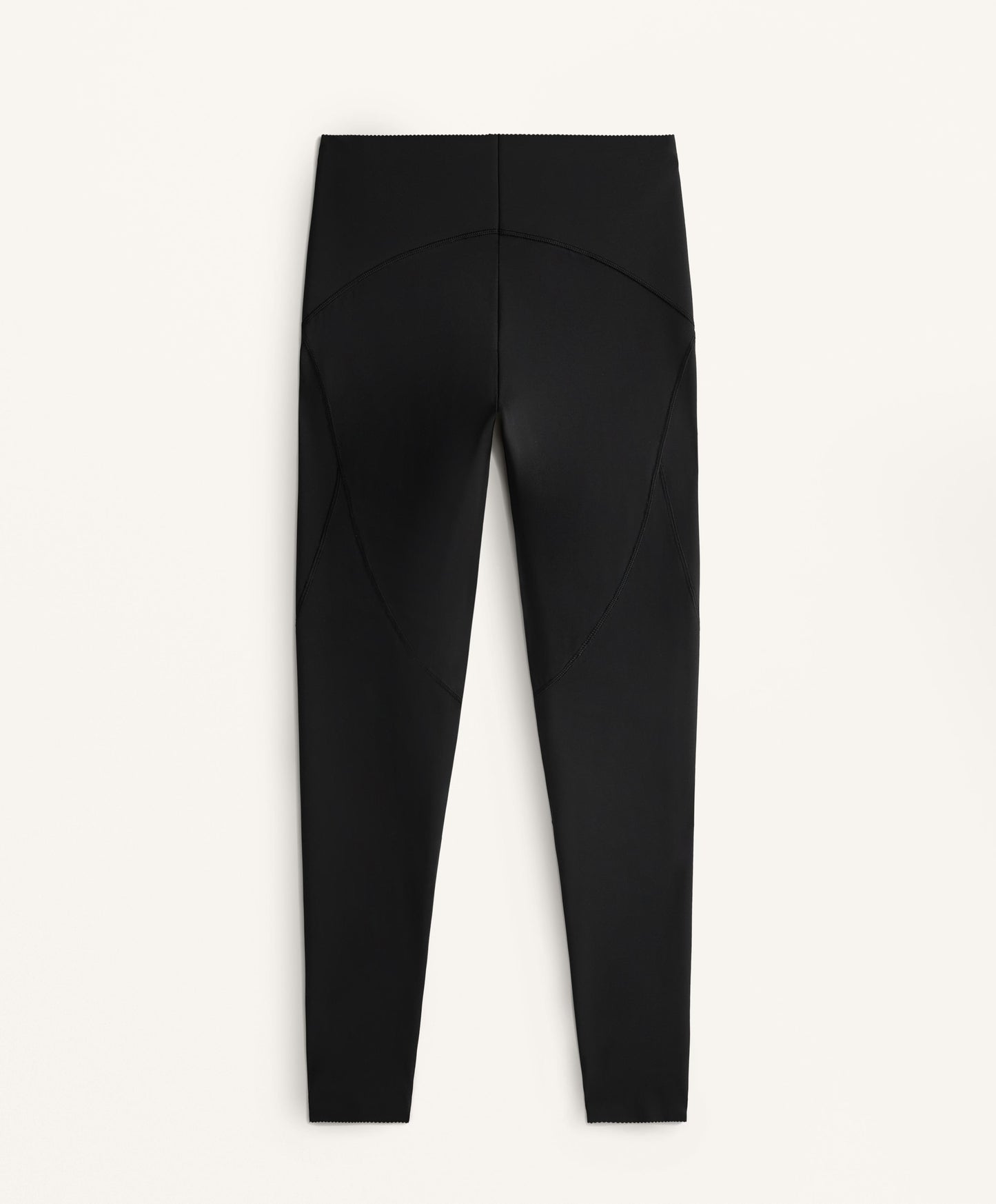Compressive high rise ankle-length basic leggings