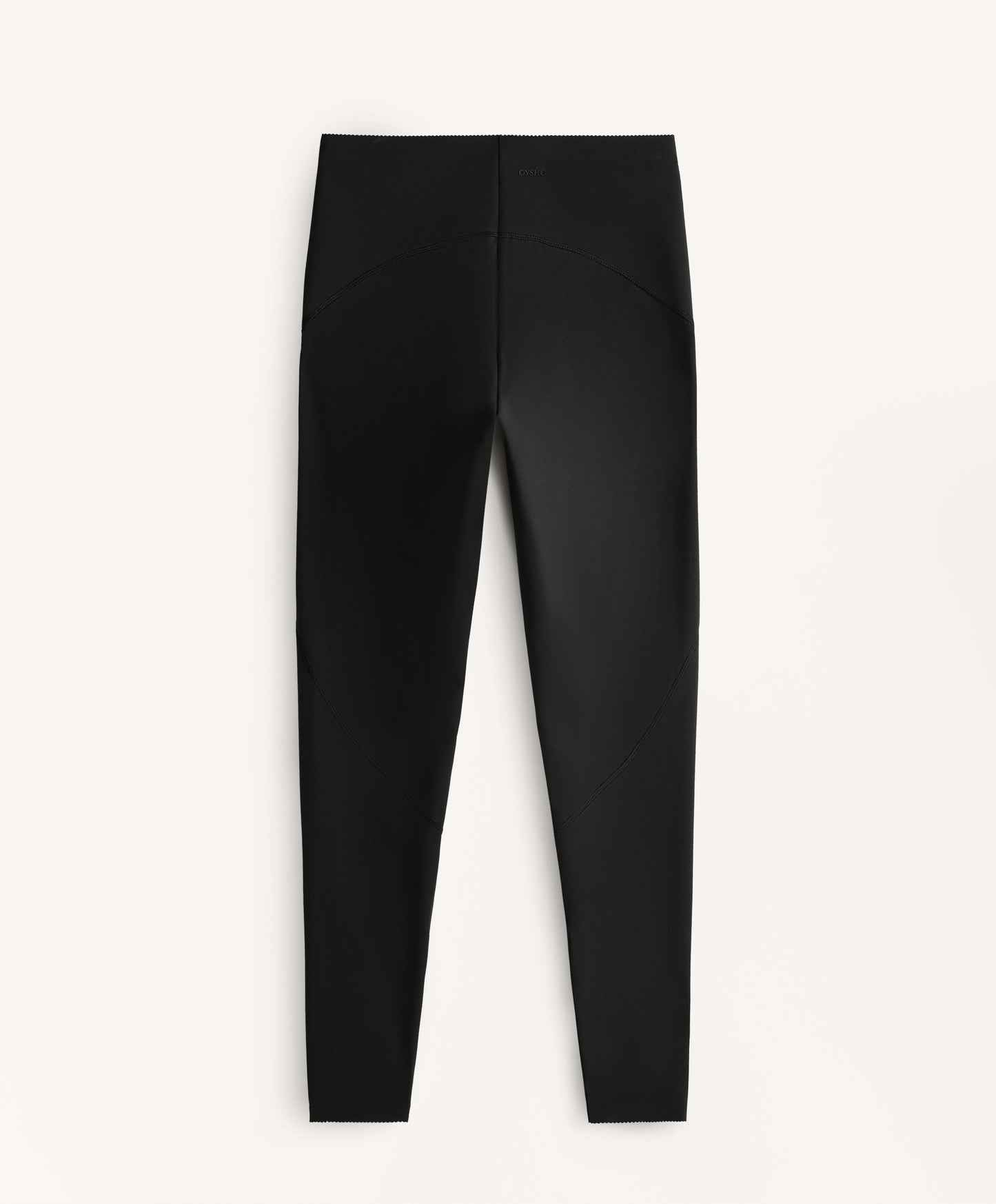 Compressive high rise ankle-length basic leggings