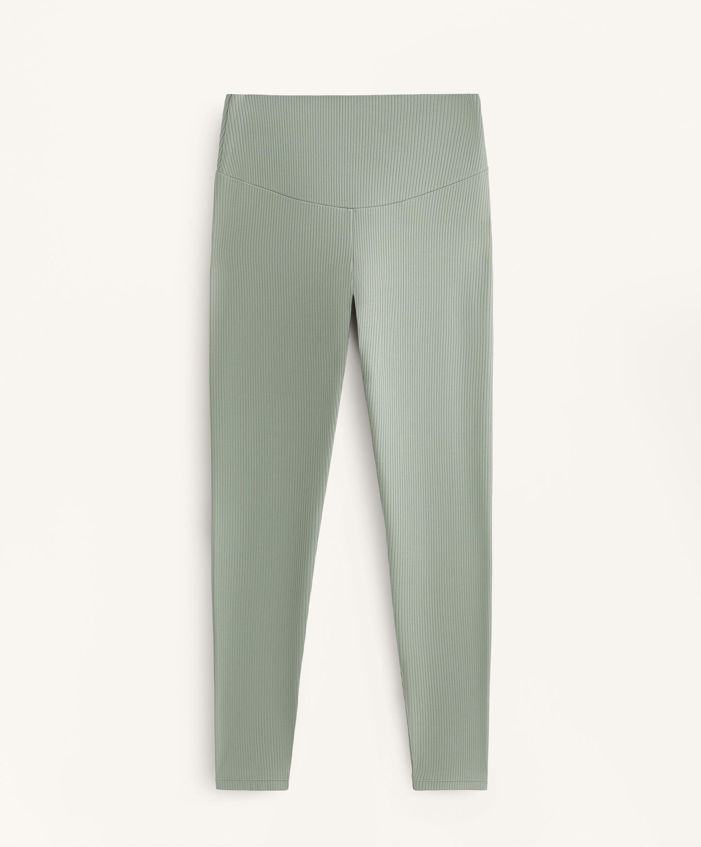 Comfortlux rib high-waisted ankle-length leggings