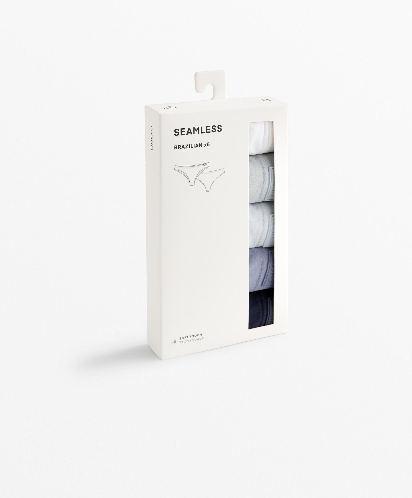 5 seamless soft touch Brazilian briefs