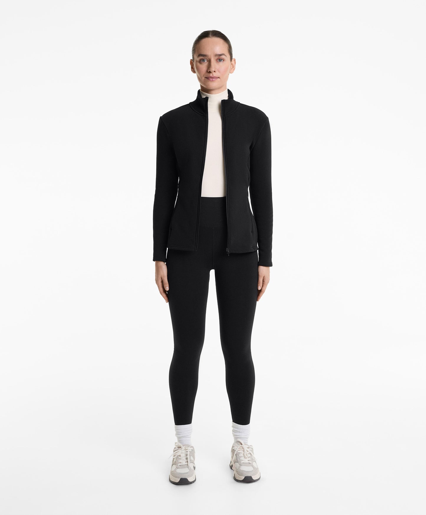Super-high-rise seamless extra-warm 70cm ankle-length leggings