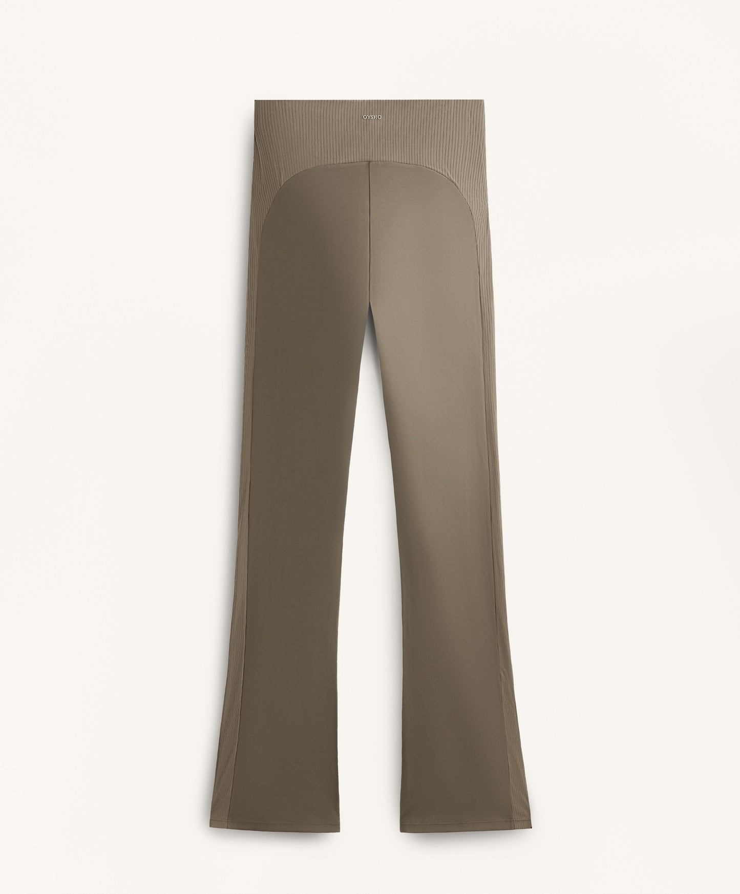 High-rise Comfortlux rib flare trousers