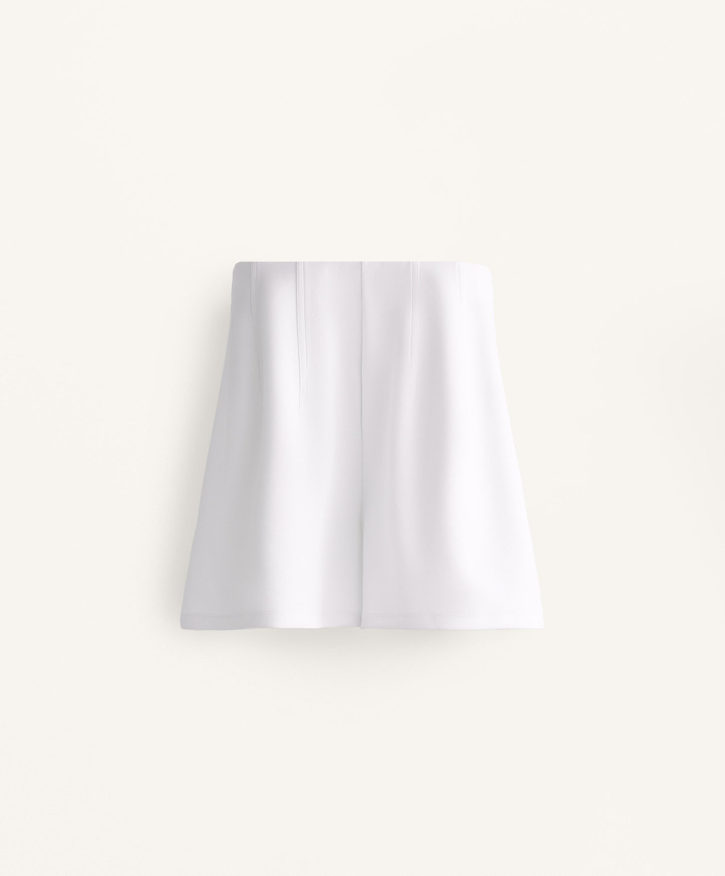 Cotton-blend pique Bermuda shorts with buckle