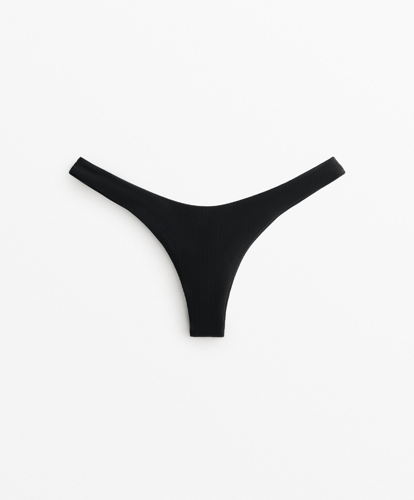 U-cut piqu¨¦ Brazilian bikini briefs