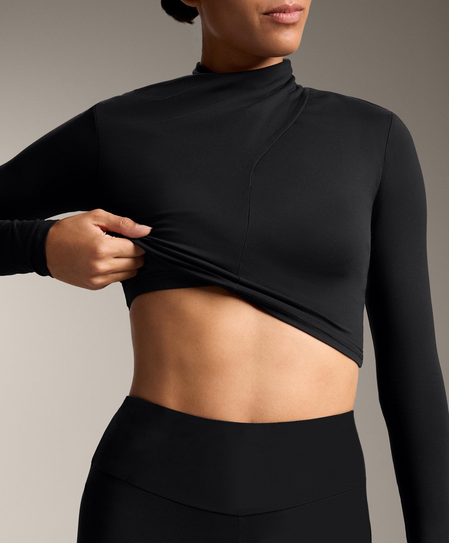 Comfortlux draped neckline T-shirt