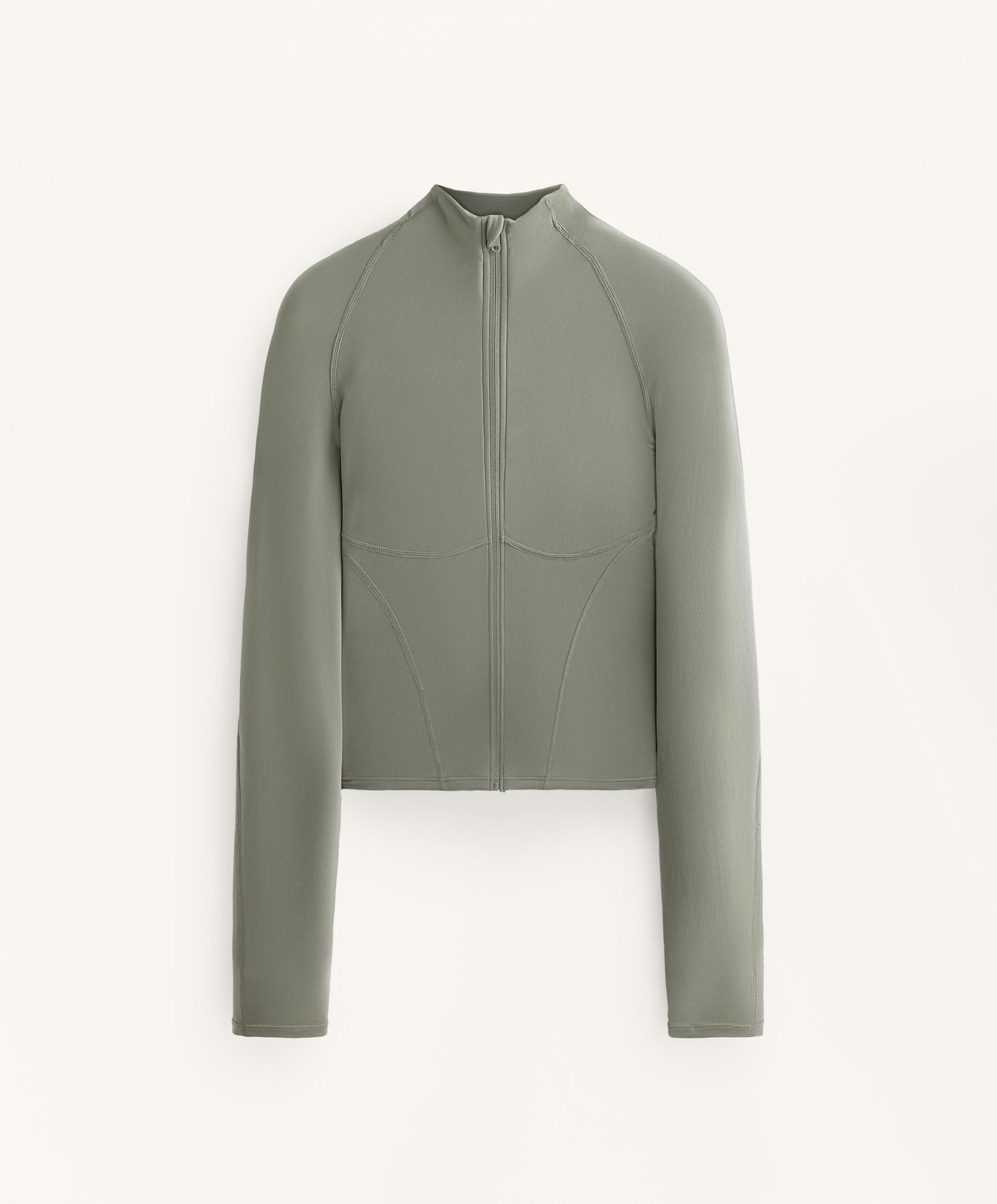 Light warm technical jacket with seams