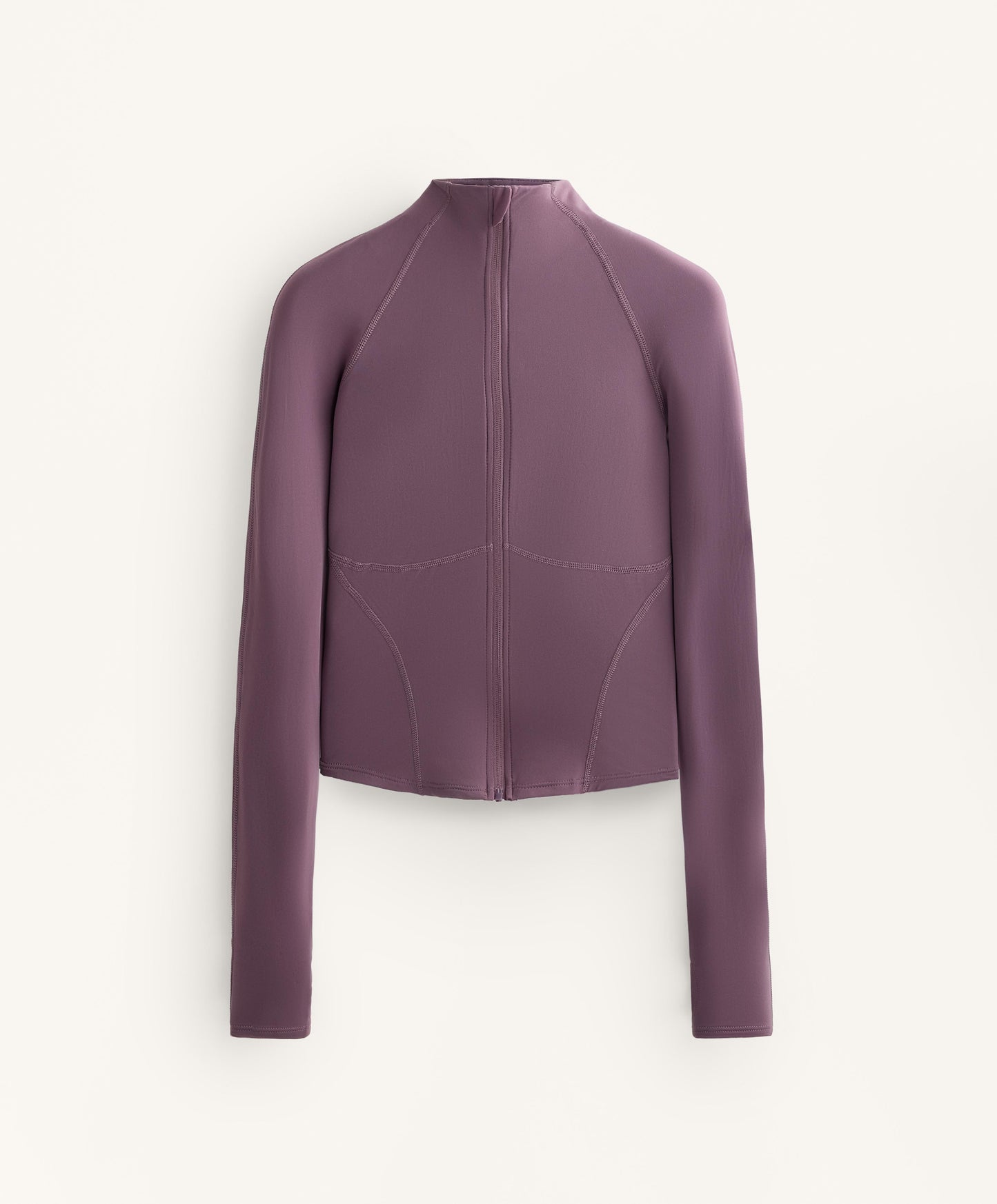 Light warm technical jacket with seams