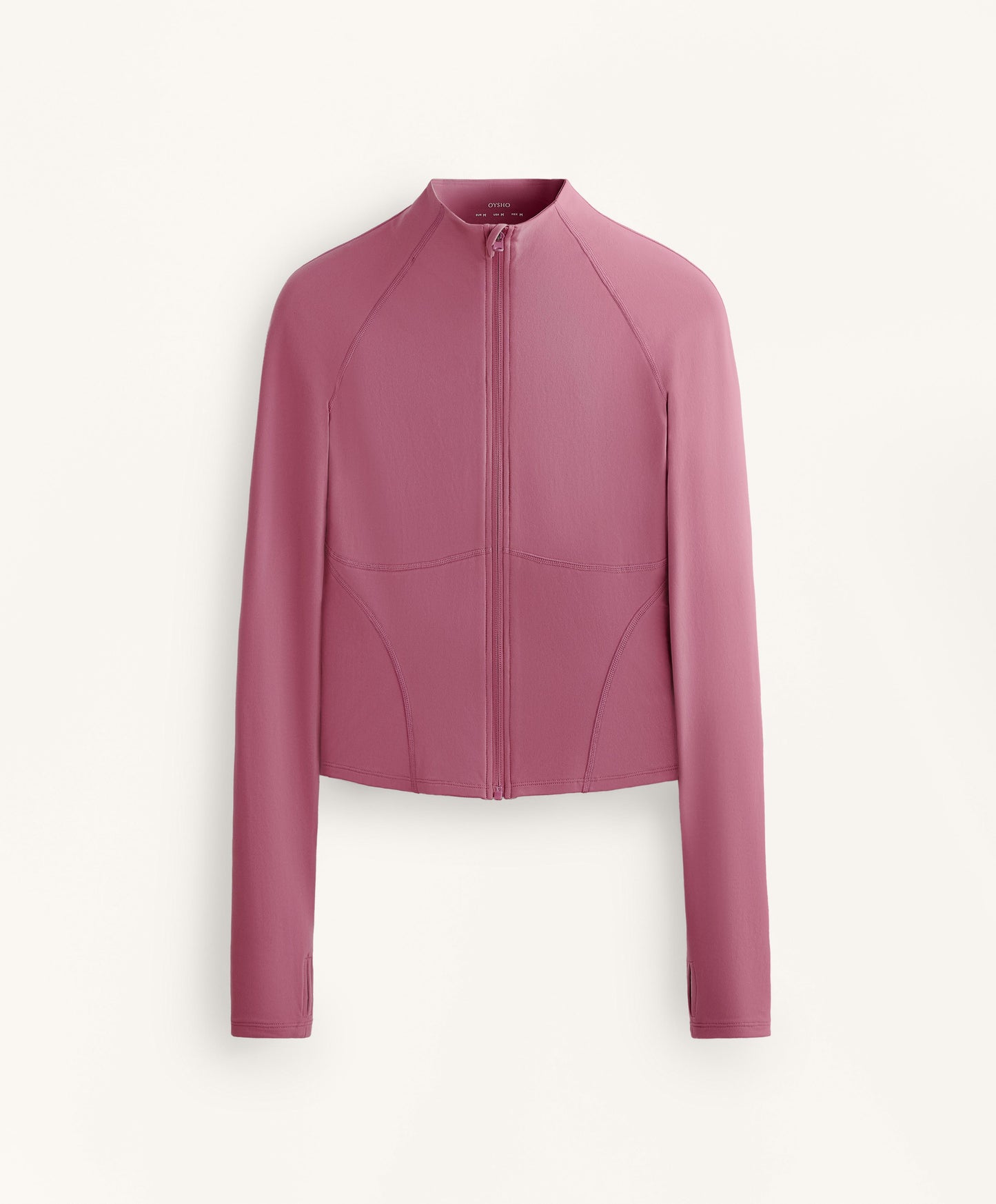 Light warm technical jacket with seams
