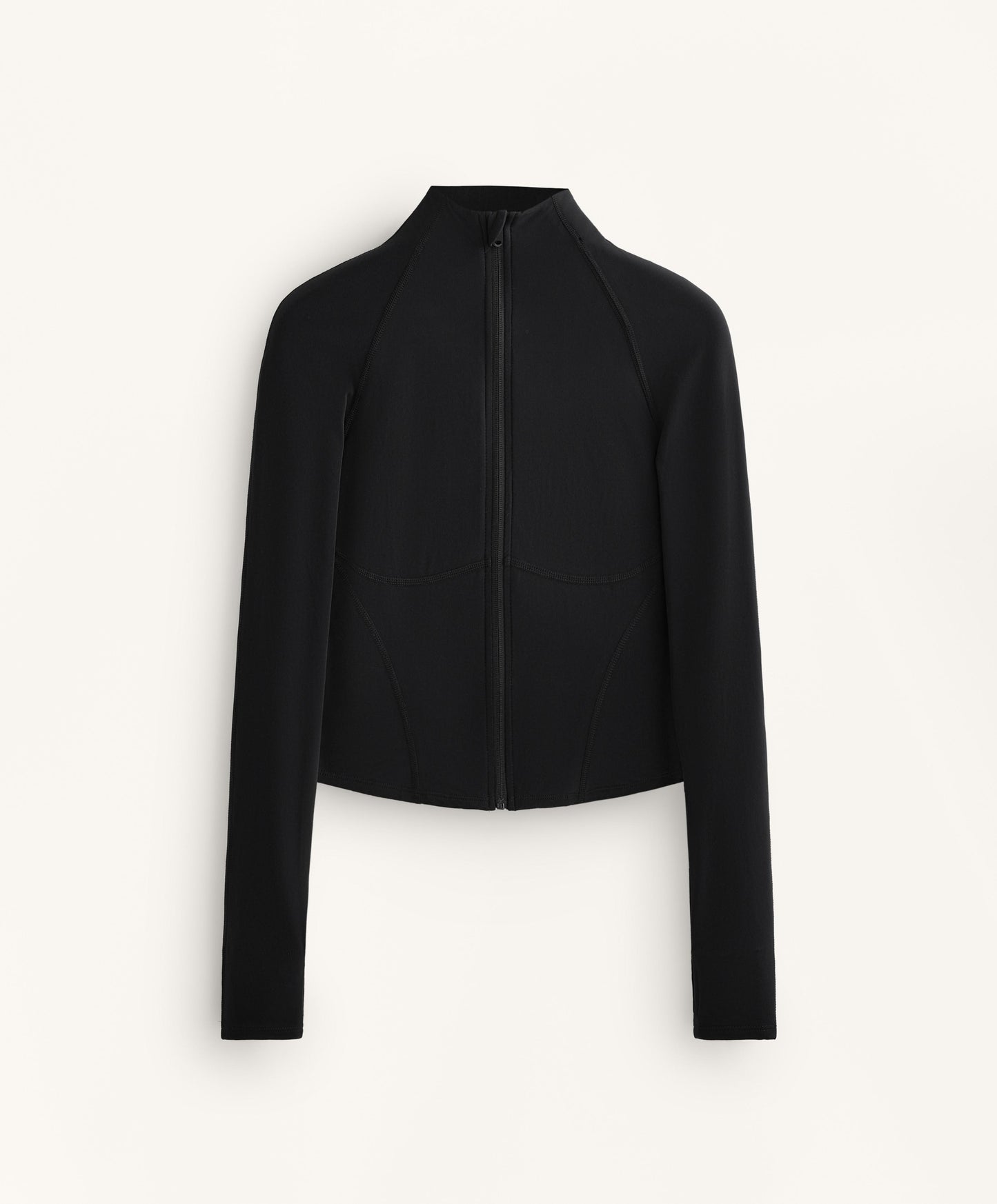 Light warm technical jacket with seams