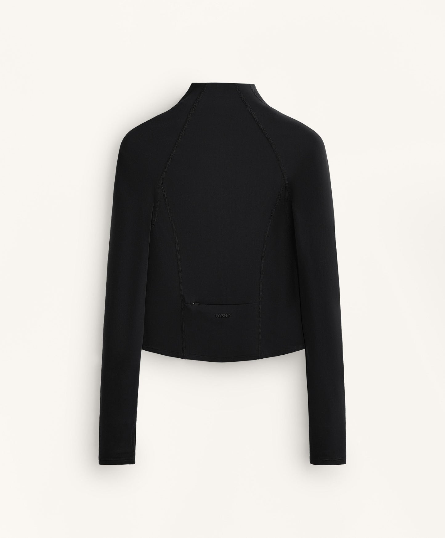 Light warm technical jacket with seams