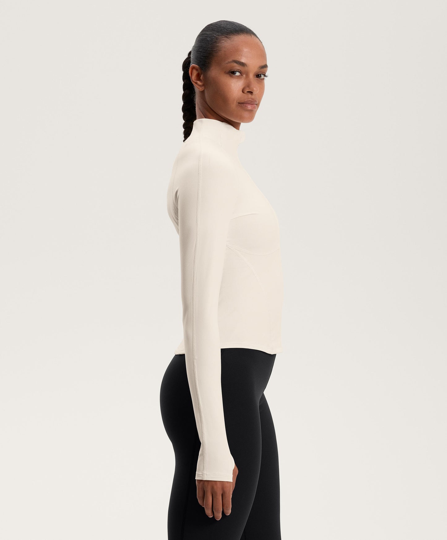 Light warm technical jacket with seams