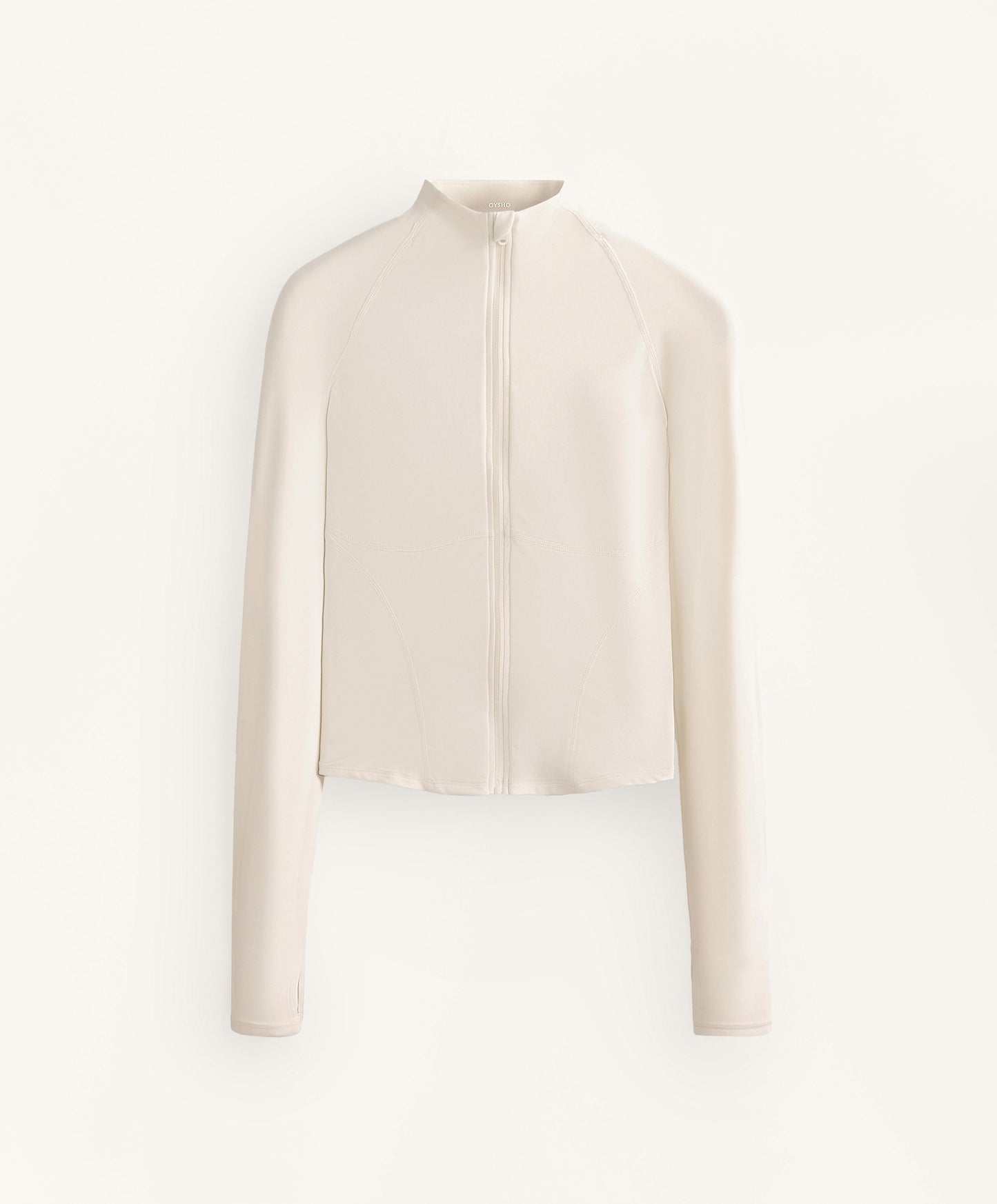 Light warm technical jacket with seams