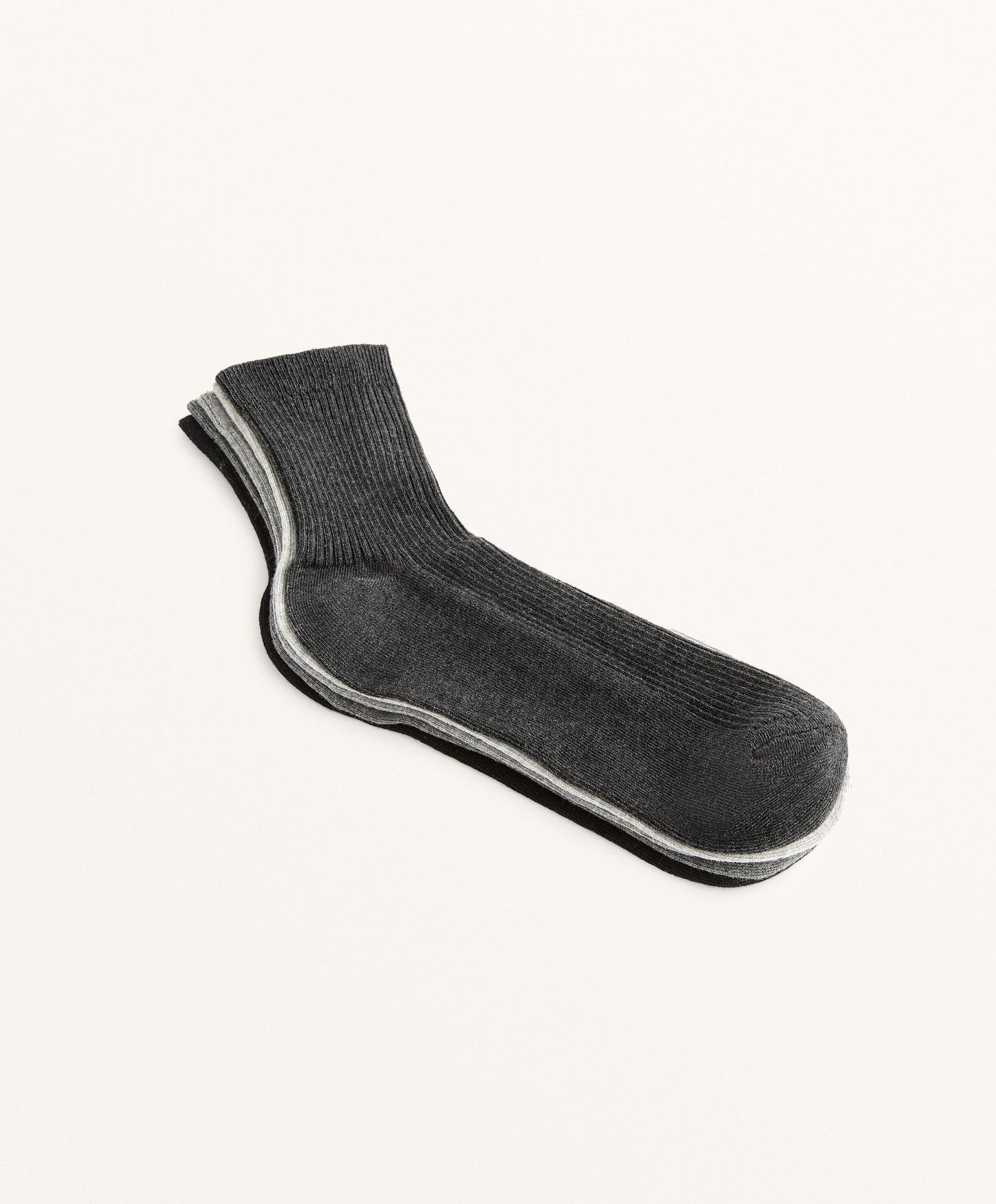 5 pairs of quarter socks with cotton