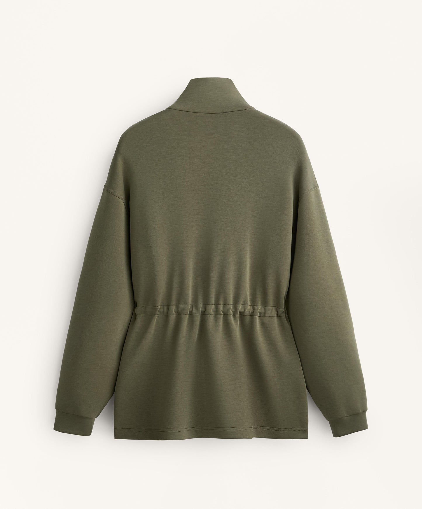 Long pockets jacket with soft touch modal