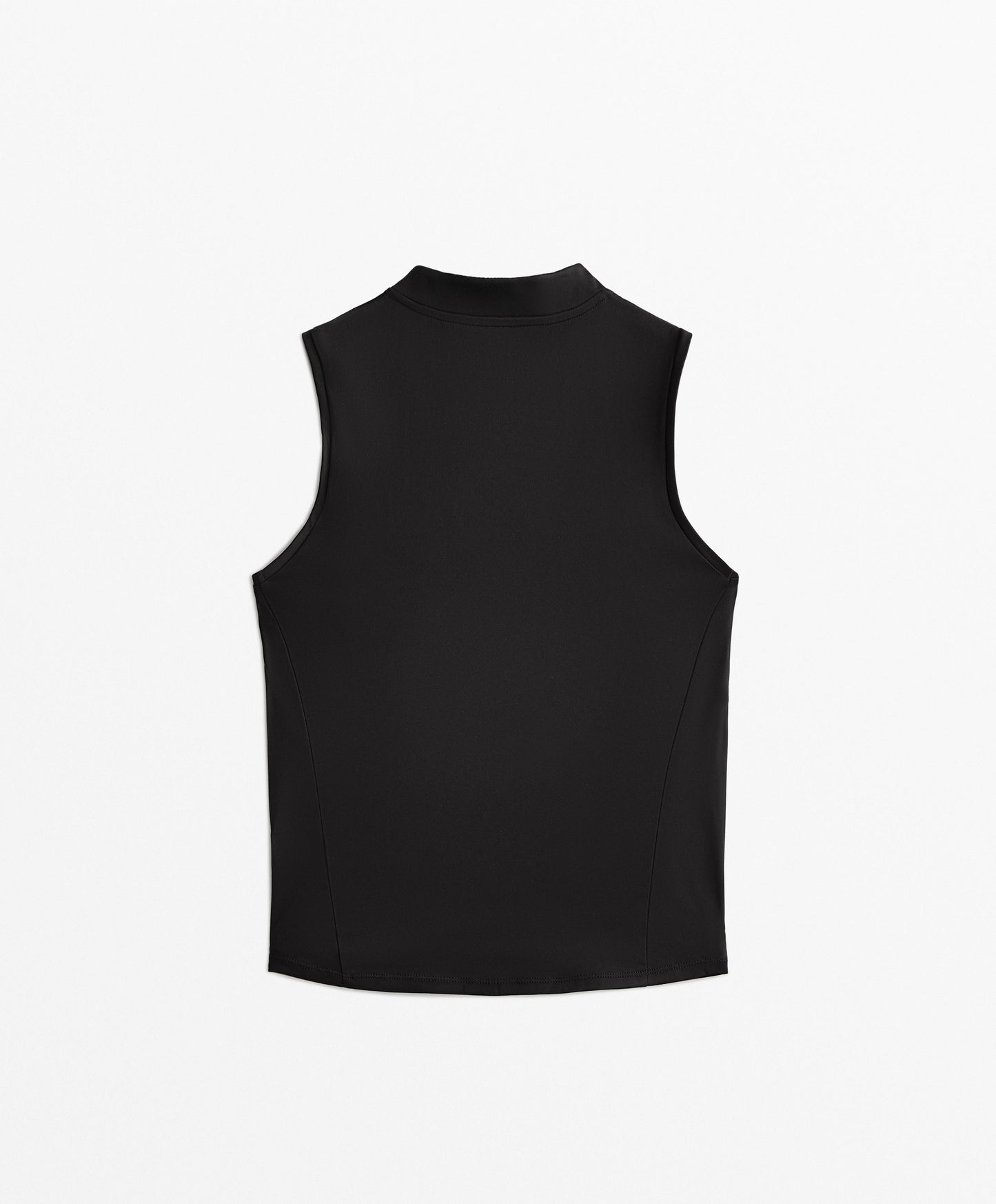 Sleeveless zip t-shirt