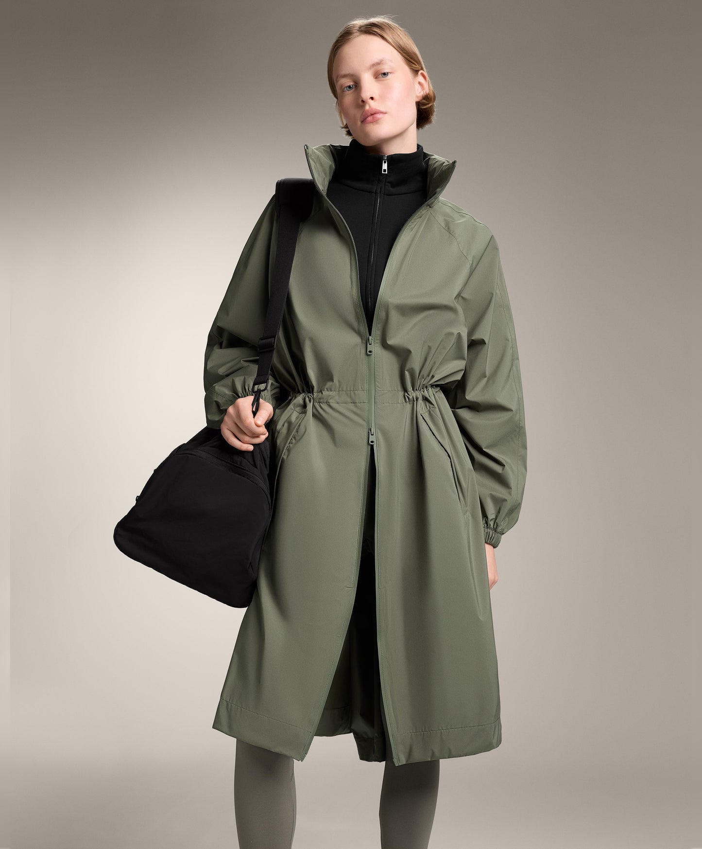 Long packable super extra lightweight 10k waterproof jacket