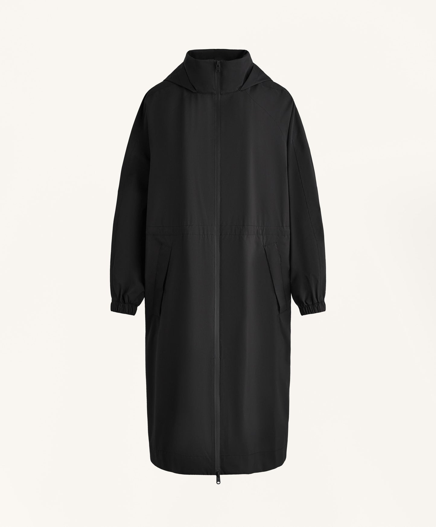 Long packable super extra lightweight 10k waterproof jacket