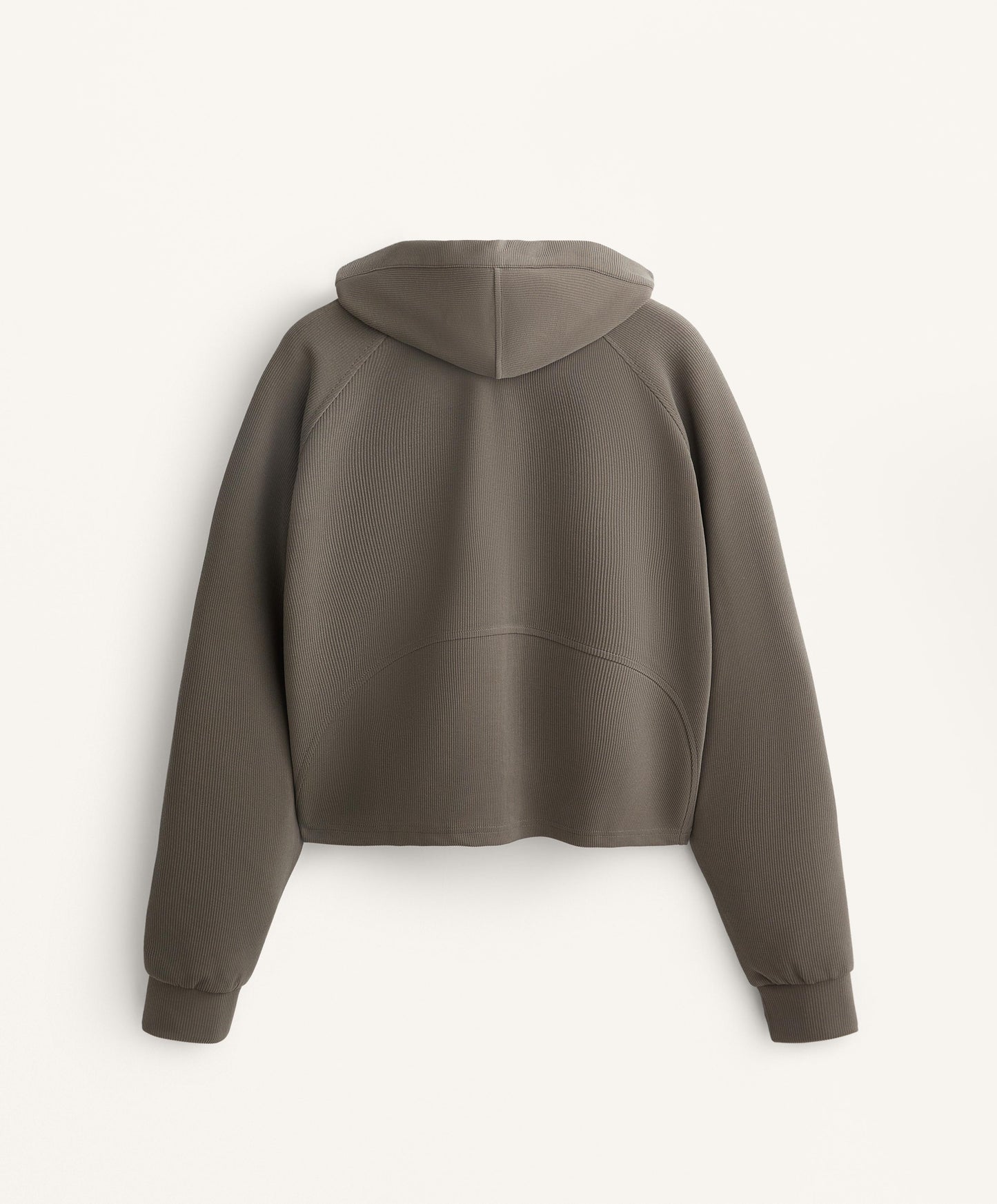 29% modal rib hooded jacket
