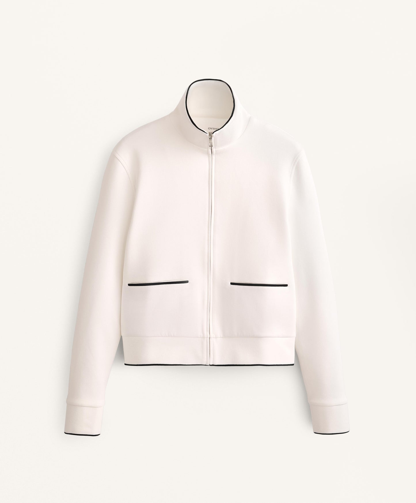 Cotton-blend jacket with contrast details